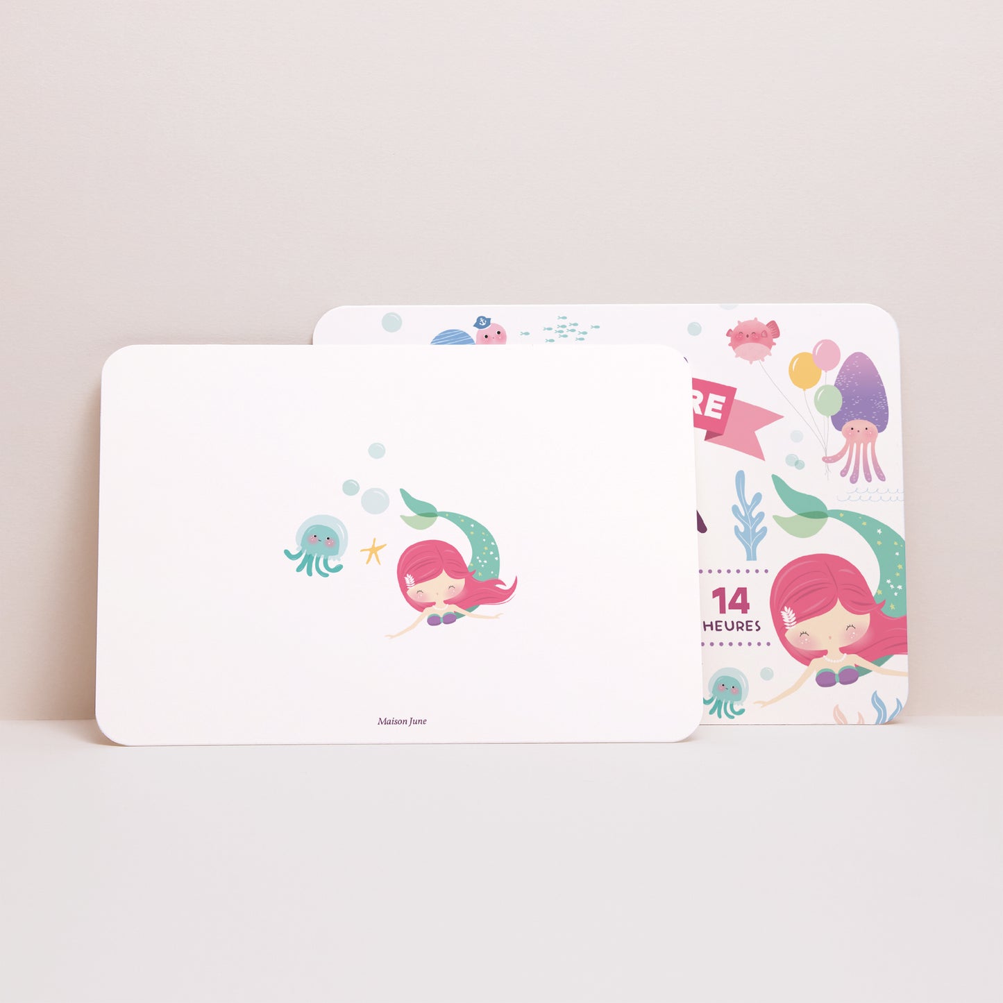 Invitations Anniversaire Enfant Paysage, bords arrondis La petite sirène photo N° 2