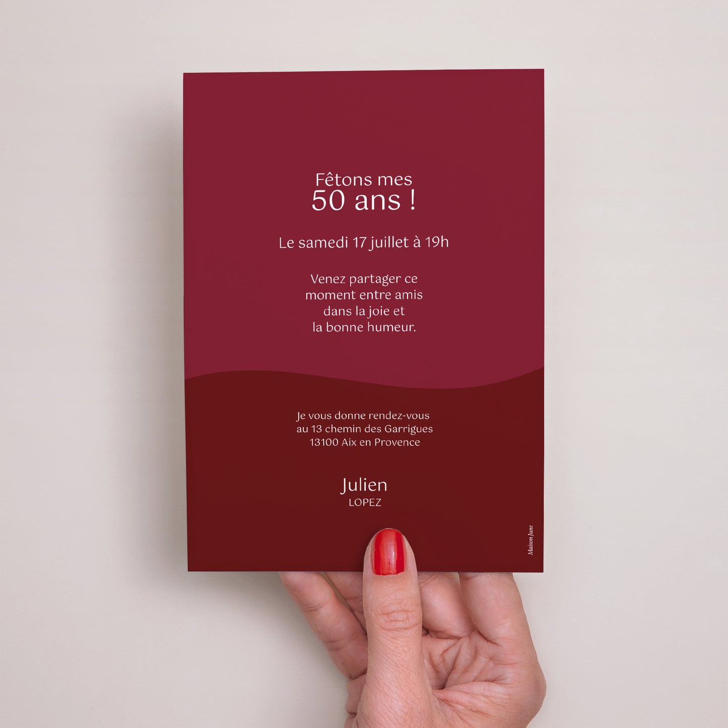 Invitations Anniversaire Adulte Portrait Trinquons ensemble photo N° 3
