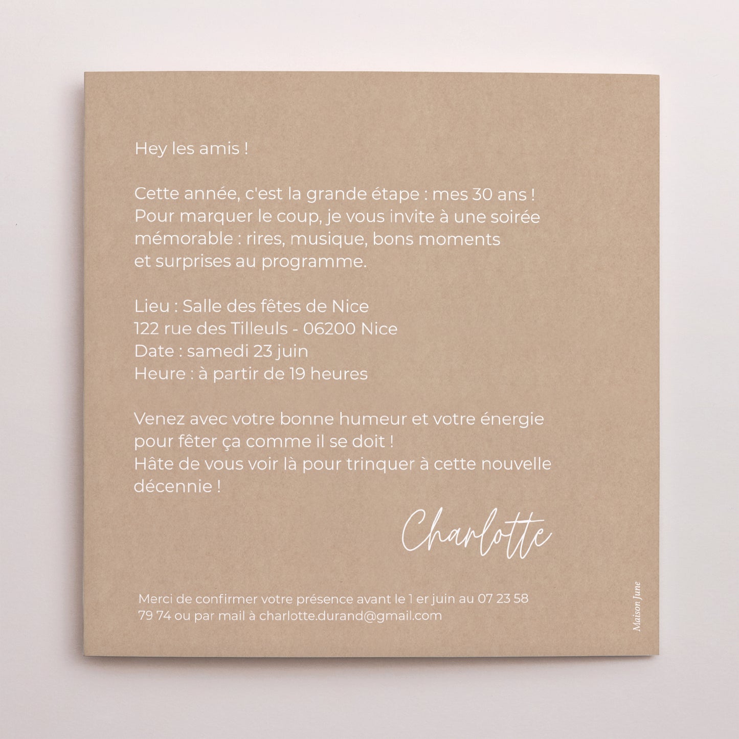 Invitations Anniversaire Adulte Pochette disque Simple Single photo N° 3