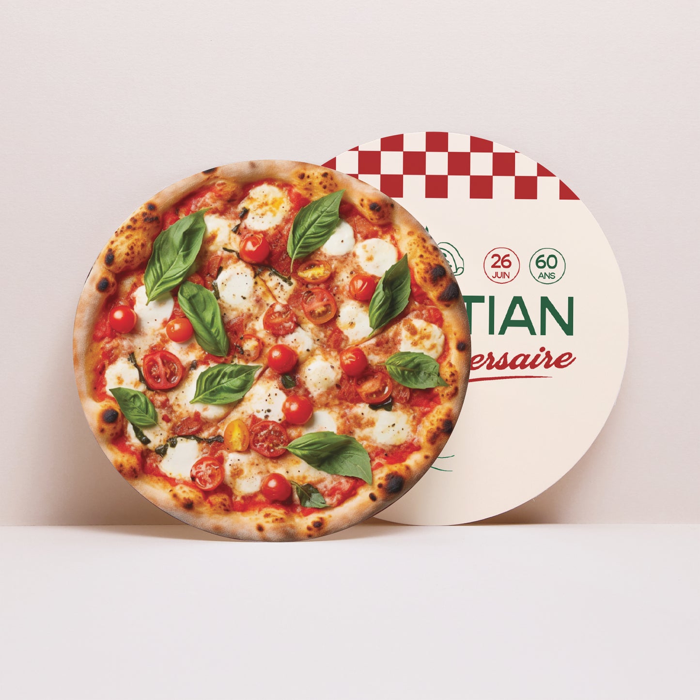 Invitations Anniversaire Adulte Pochette disque Pizzanniversaire photo N° 4