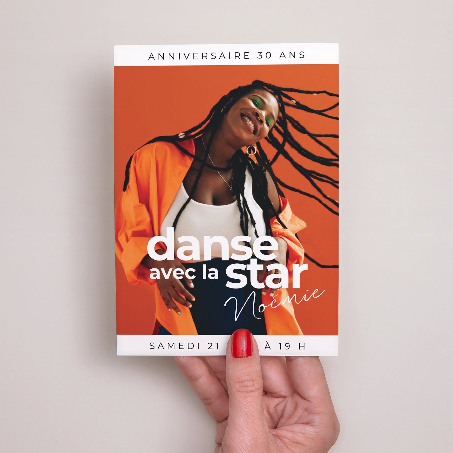 Invitations Anniversaire Adulte Portrait Danse avec la Star photo N° 2
