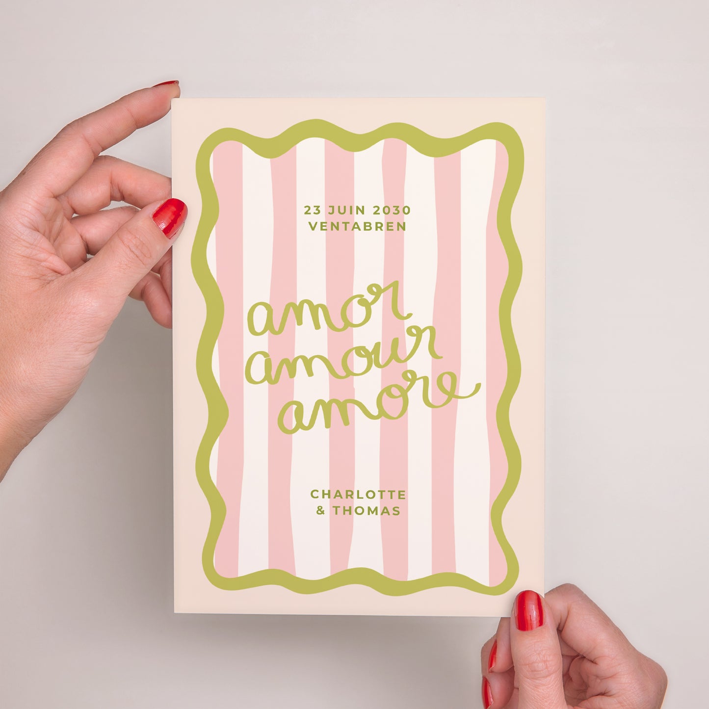 Faire-part Mariage Grand format rectangle Lisette photo N° 2