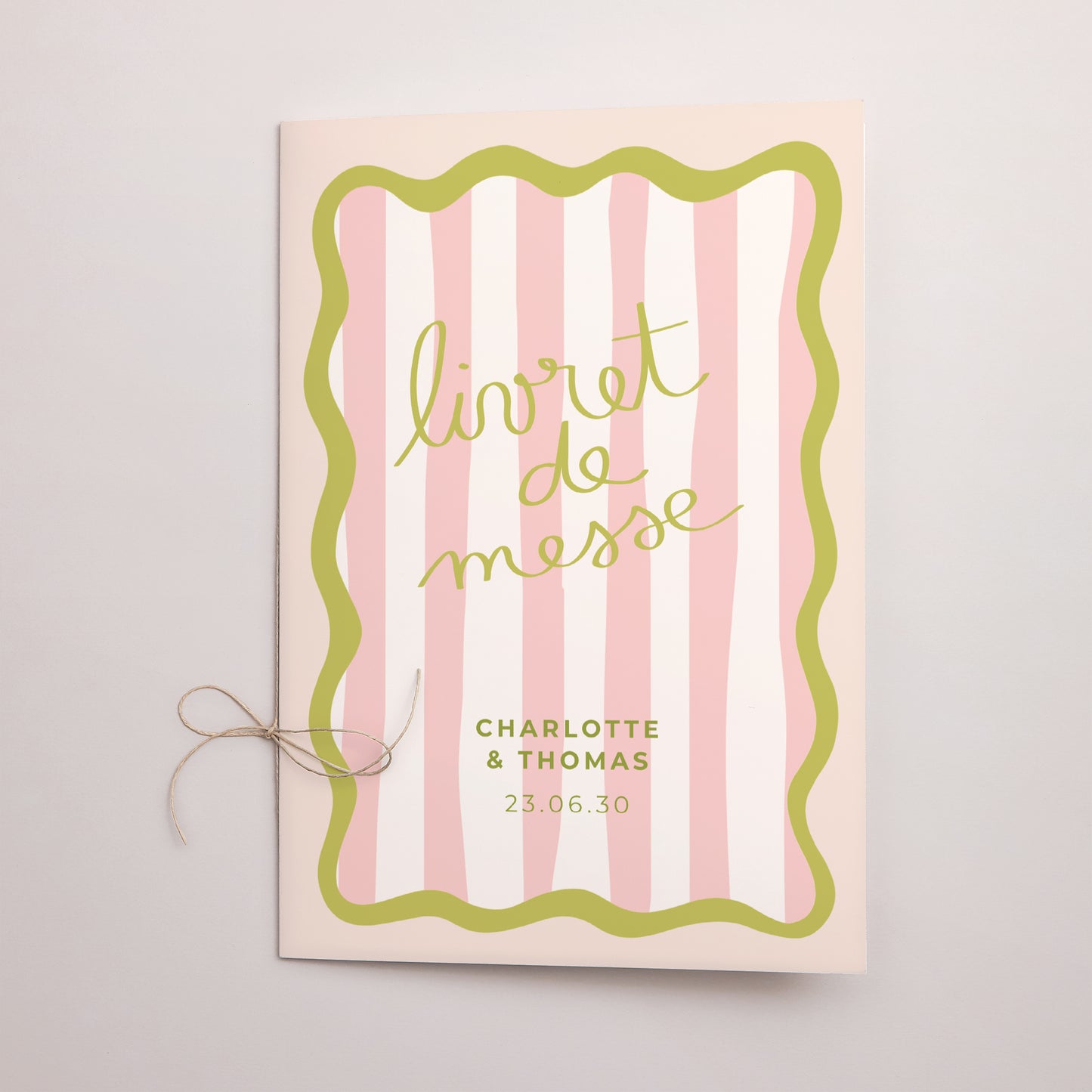 Livret de messe Mariage Double volet Lisette photo N° 1