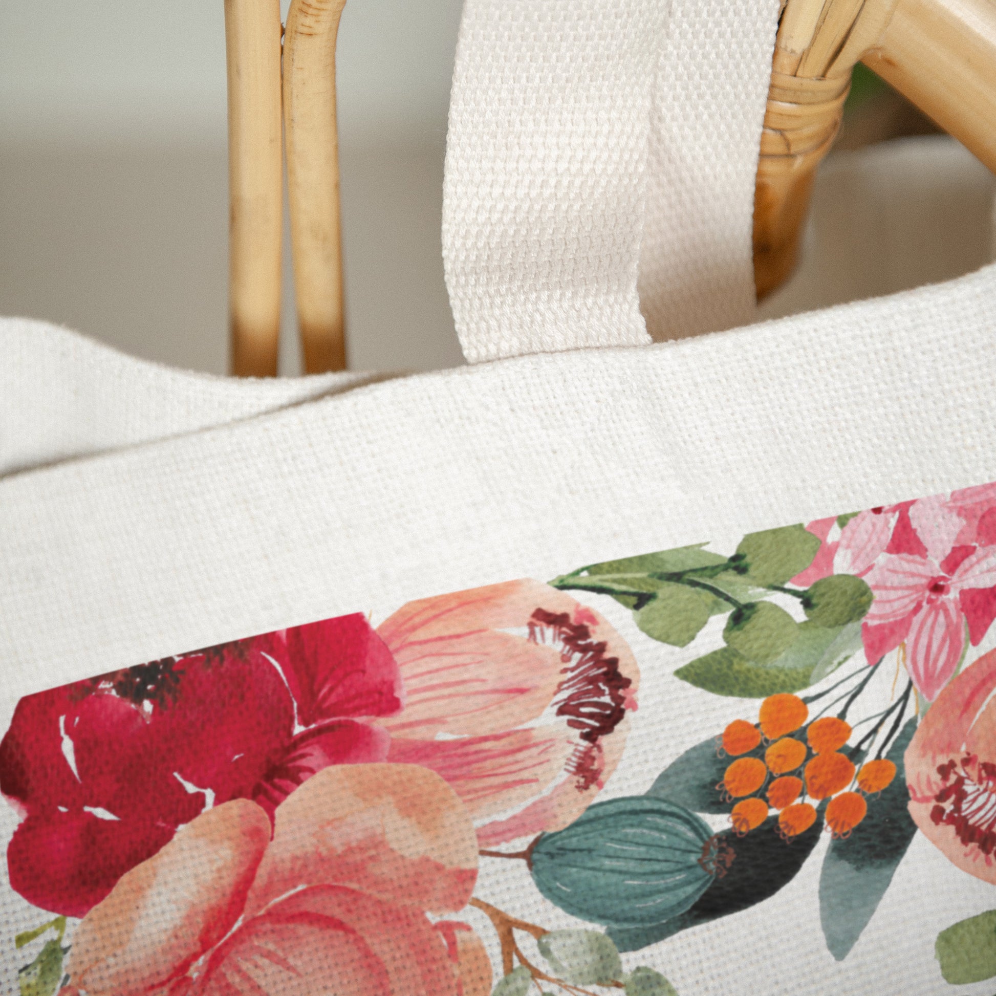 Tote bag Objets Anse en toile Pop's Flowers photo N° 3