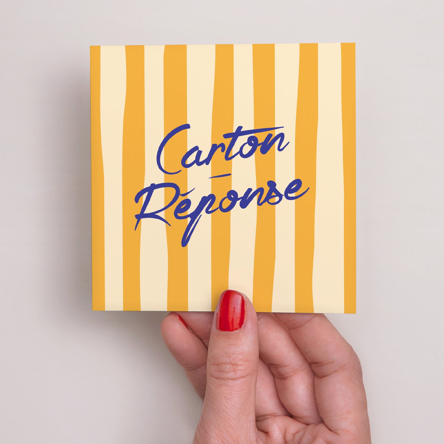 Carton réponse Mariage Carré Comme un air d'été photo N° 2
