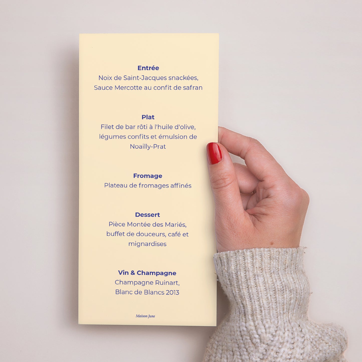 Menu Mariage Panoramique portrait Comme un air d'été photo N° 3