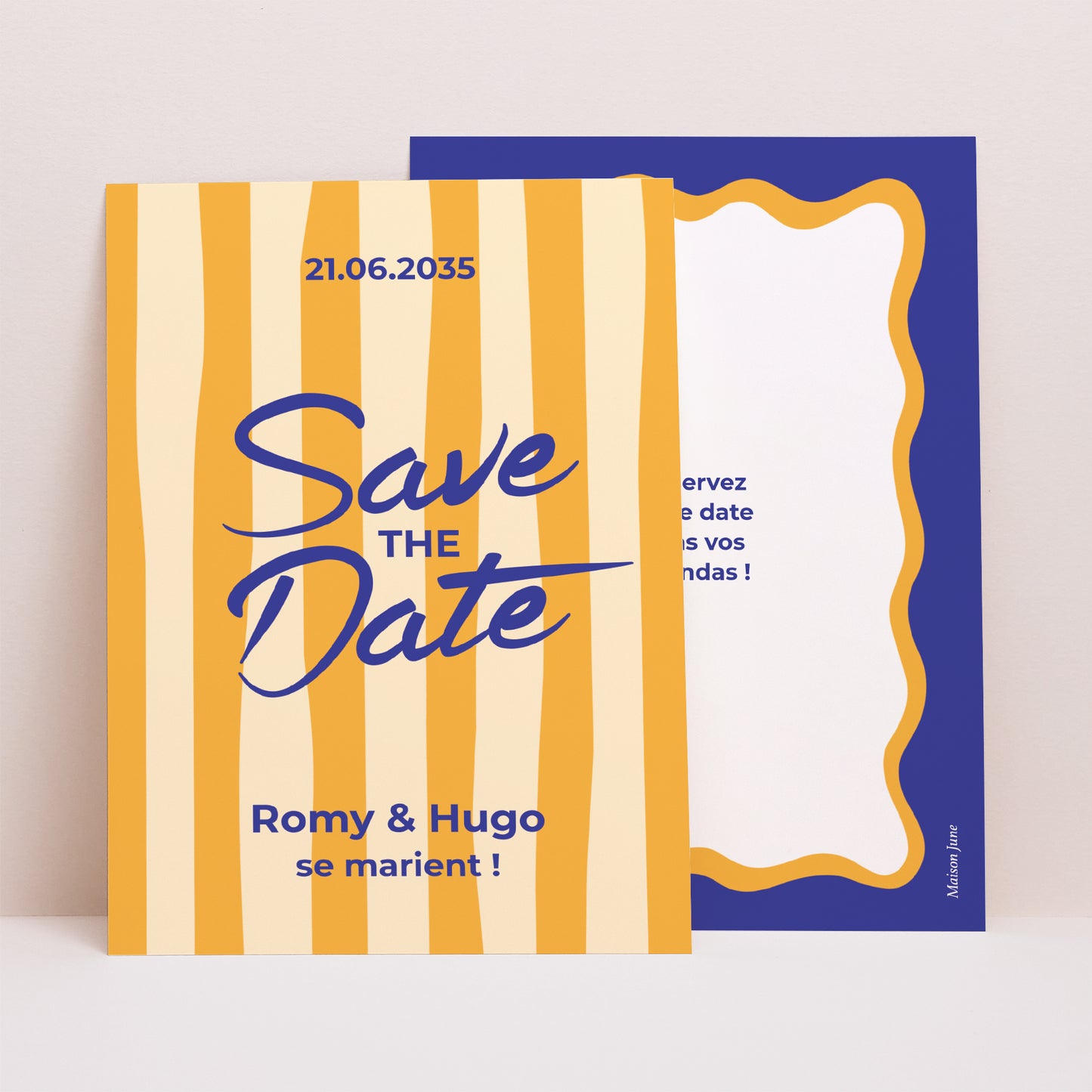 Save the date Mariage Portrait Comme un air d'été photo N° 1