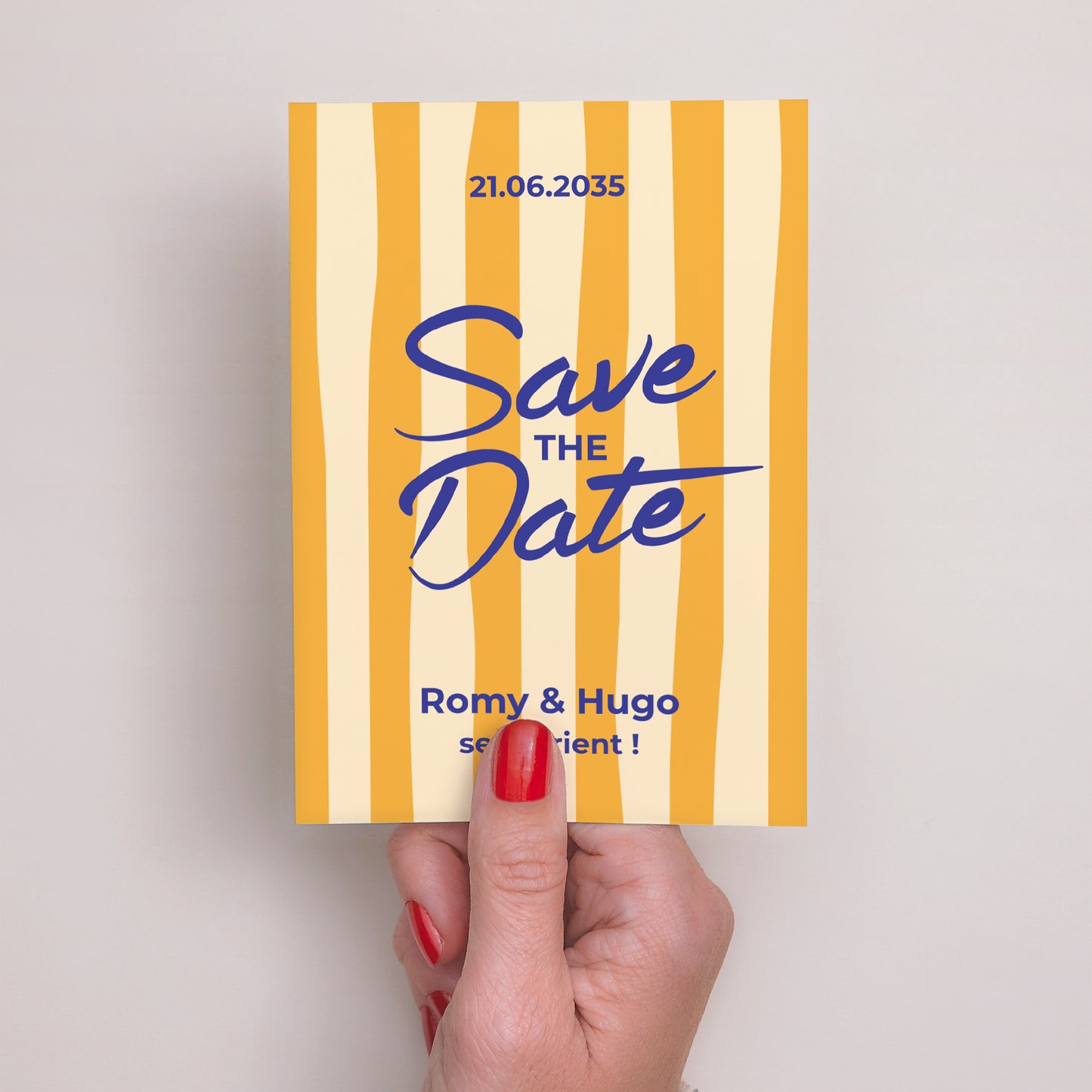 Save the date Mariage Portrait Comme un air d'été photo N° 2