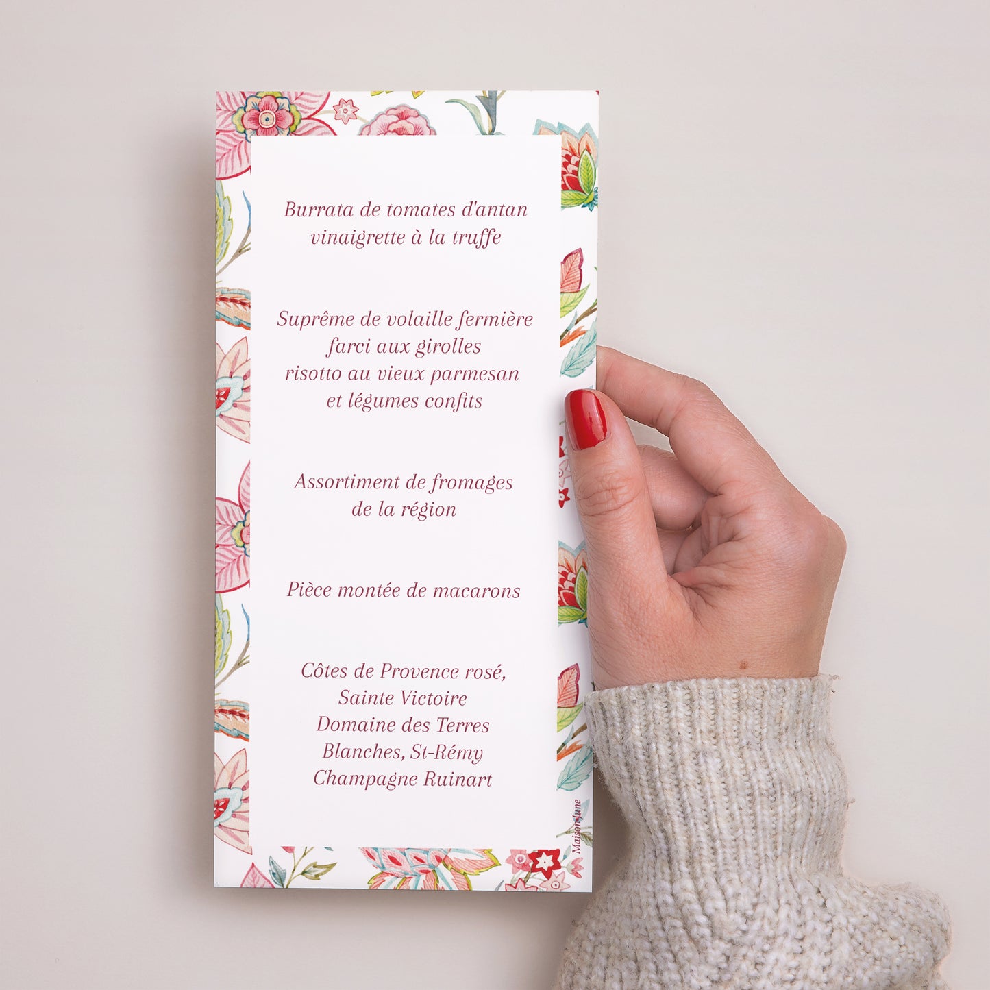 Menu Baptême Panoramique portrait Kamae photo N° 3