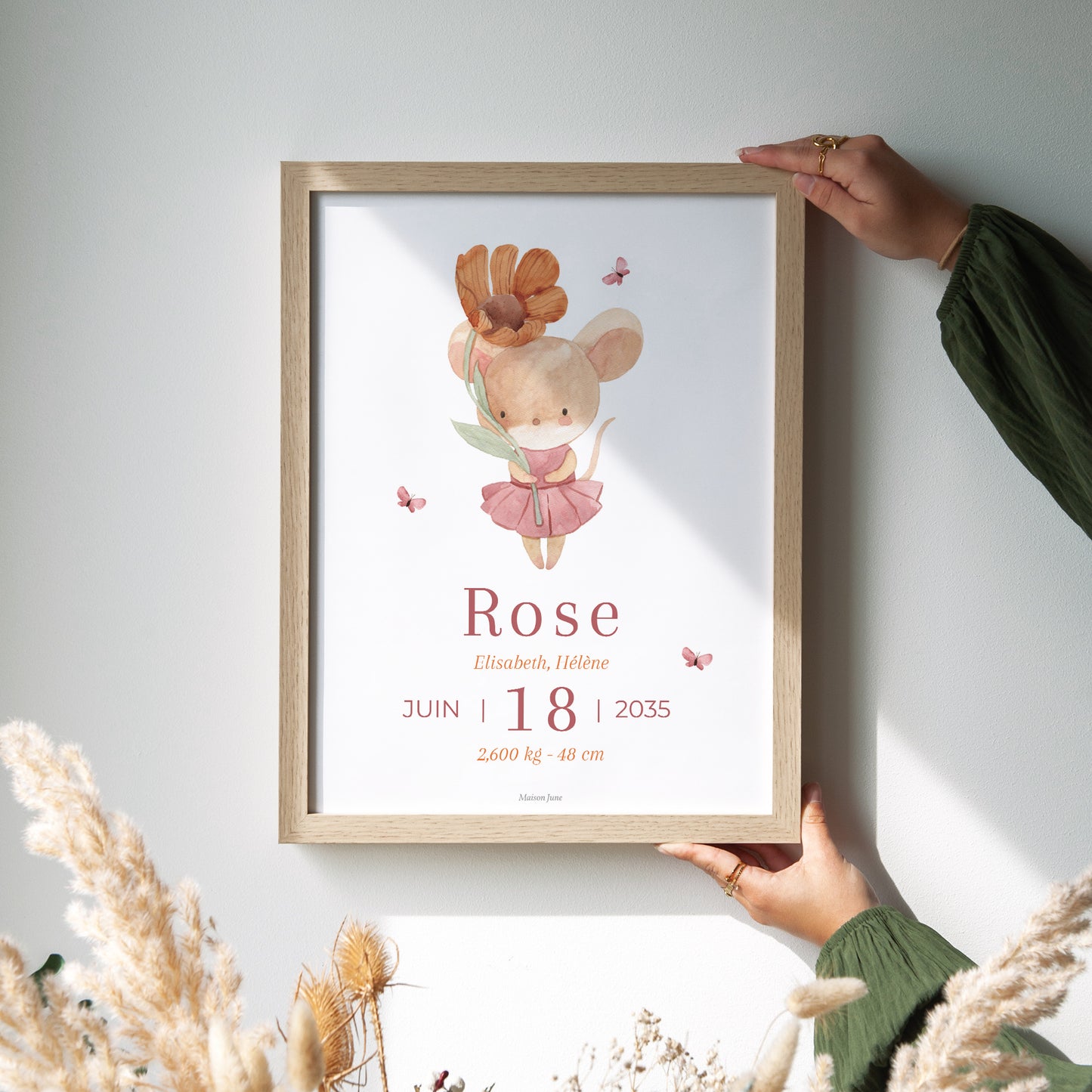 Affiche Naissance Portrait Lilli la souris photo N° 2