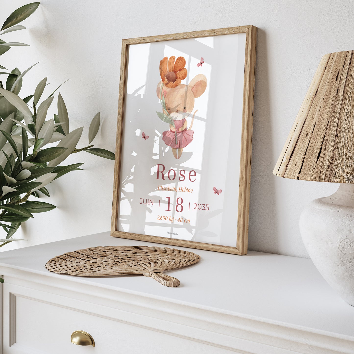 Affiche Naissance Portrait Lilli la souris photo N° 5