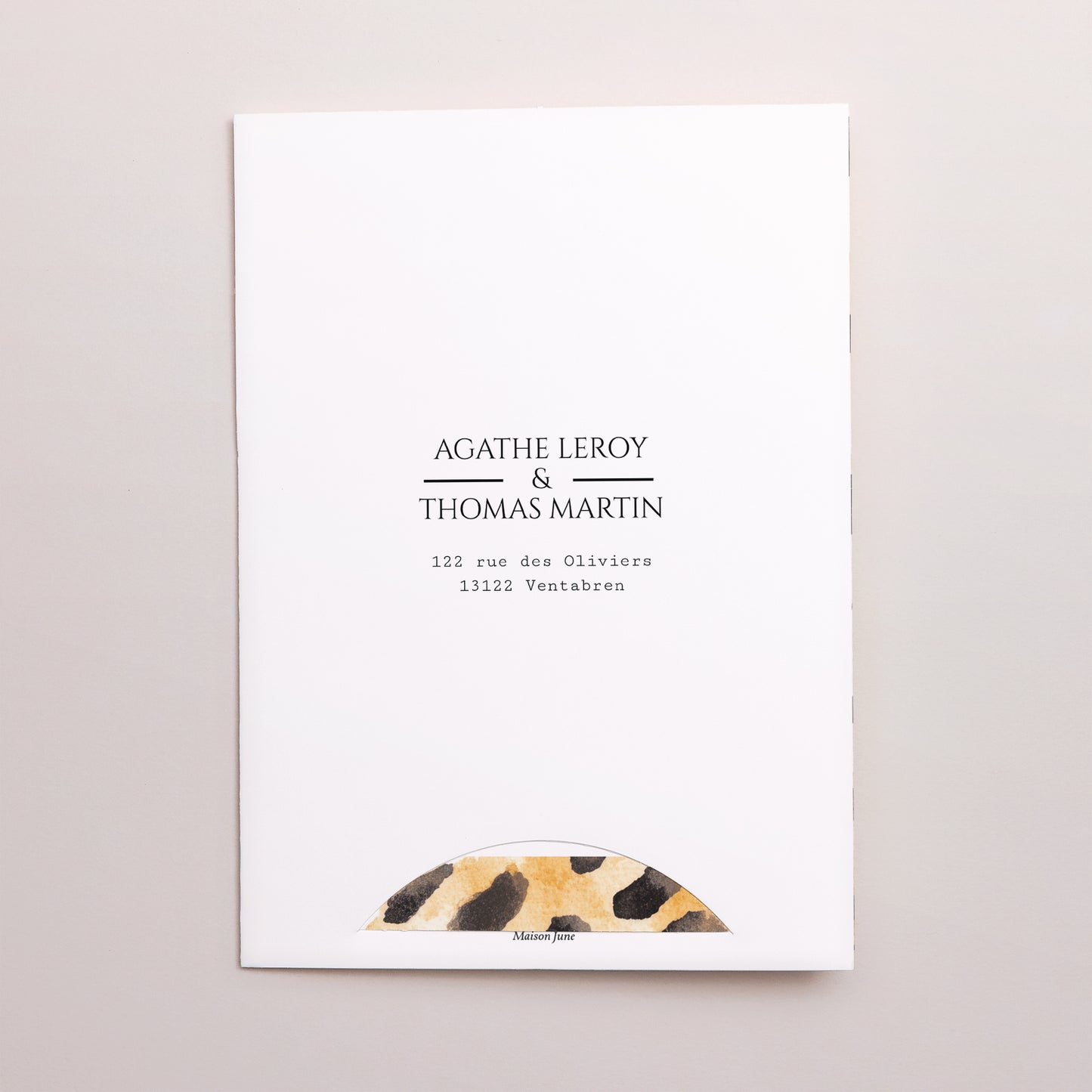 Faire-part Mariage Pochette 2 cartes Savannah Spirit photo N° 5