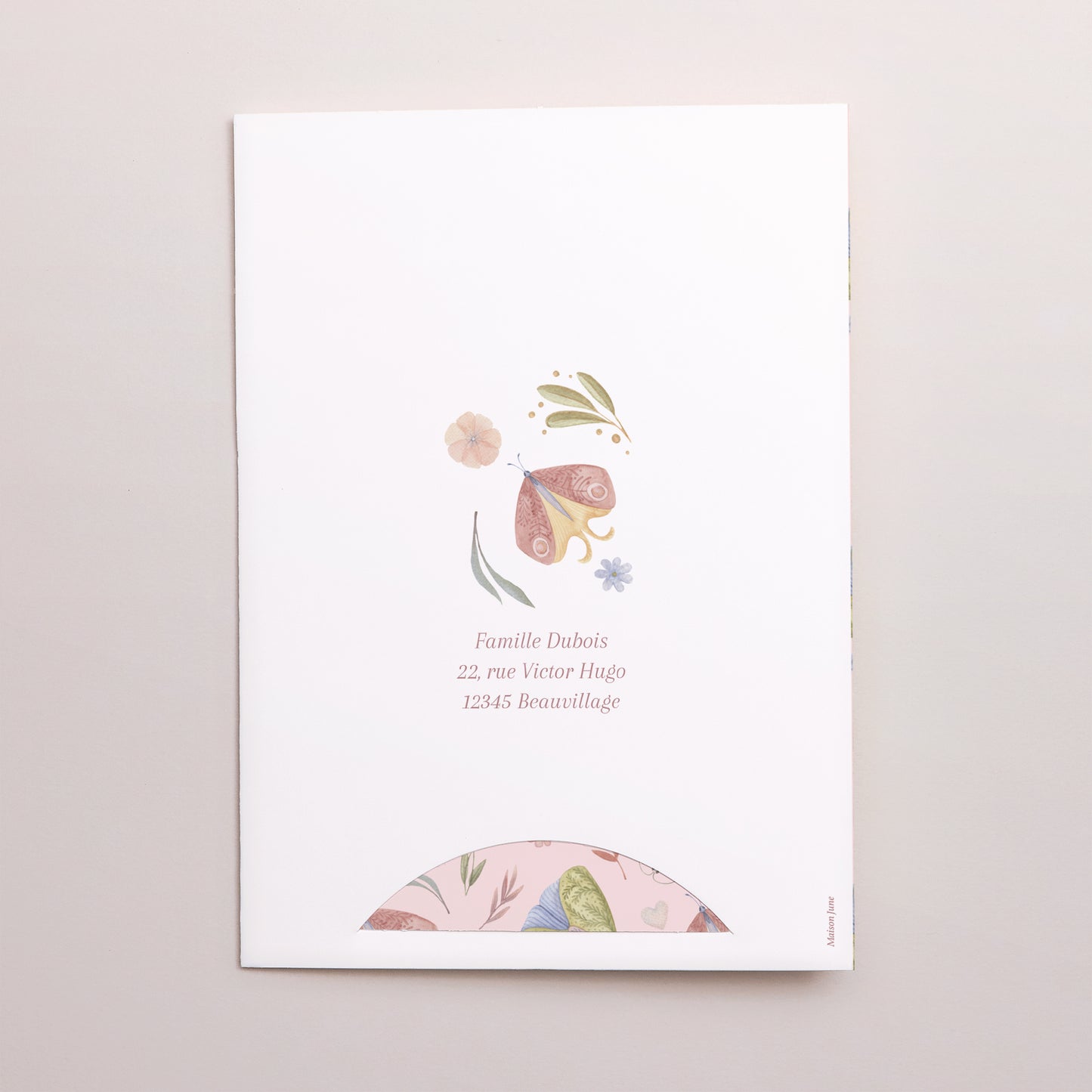 Faire-part Naissance Pochette 2 cartes Un Battement d’Amour photo N° 5