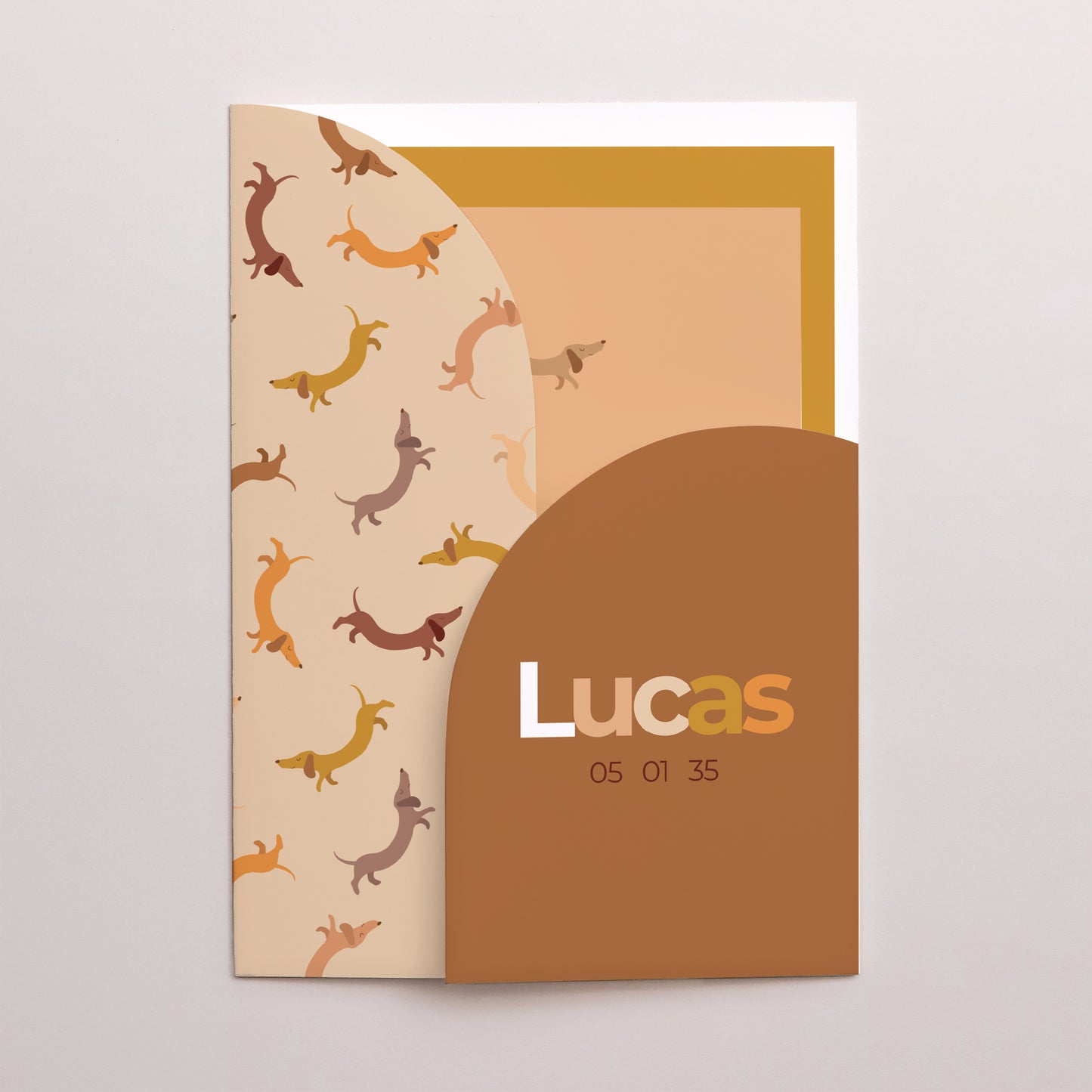 Faire-part Naissance Pochette 2 cartes Hot Dog photo N° 1