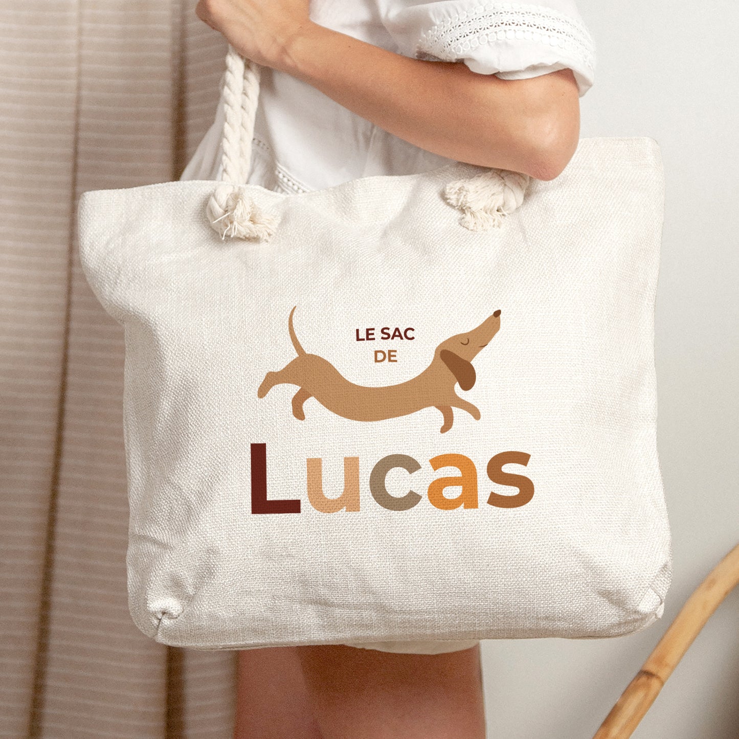 Sac cabas Naissance Anse en corde Hot Dog photo N° 2