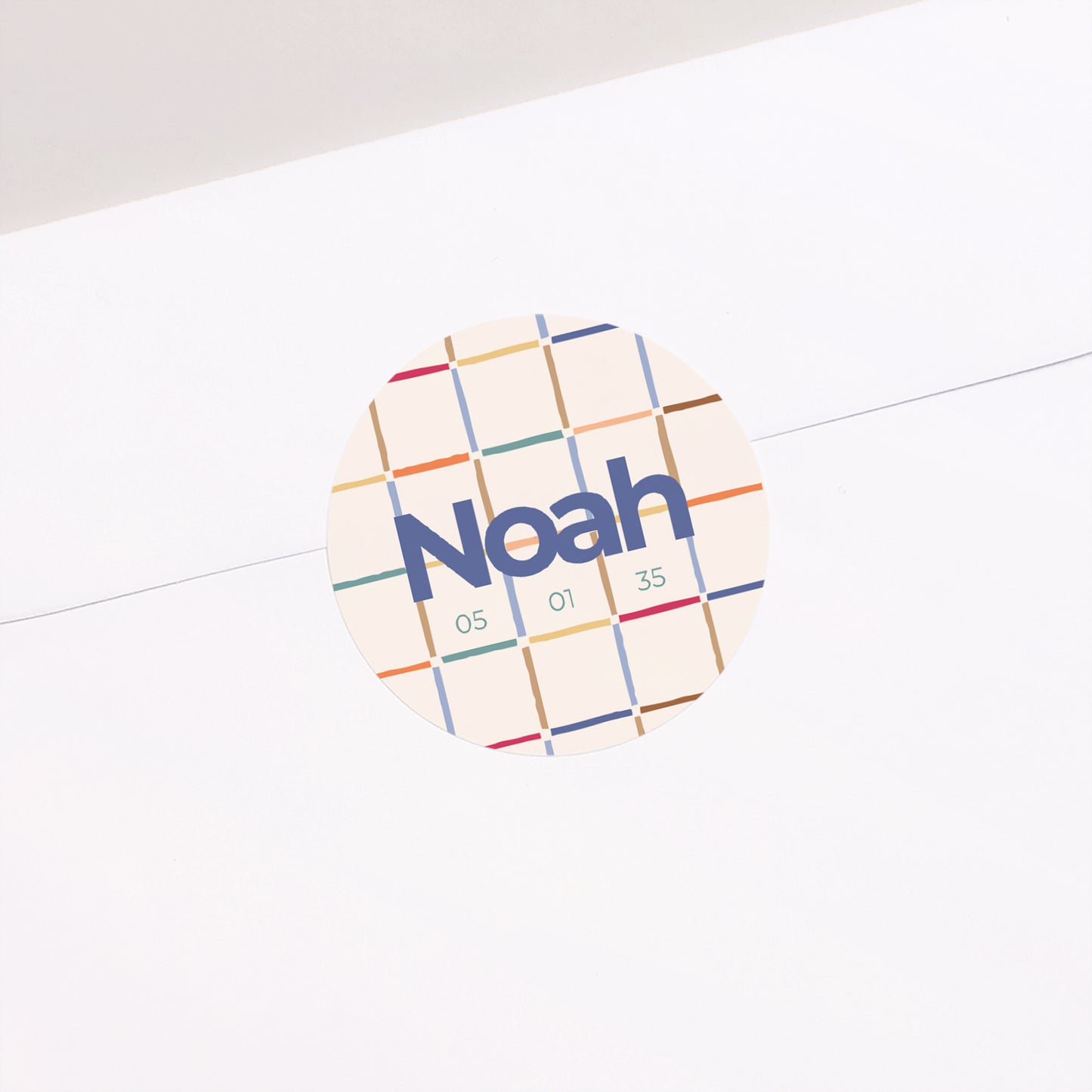 Sticker Naissance Rond Square photo N° 1
