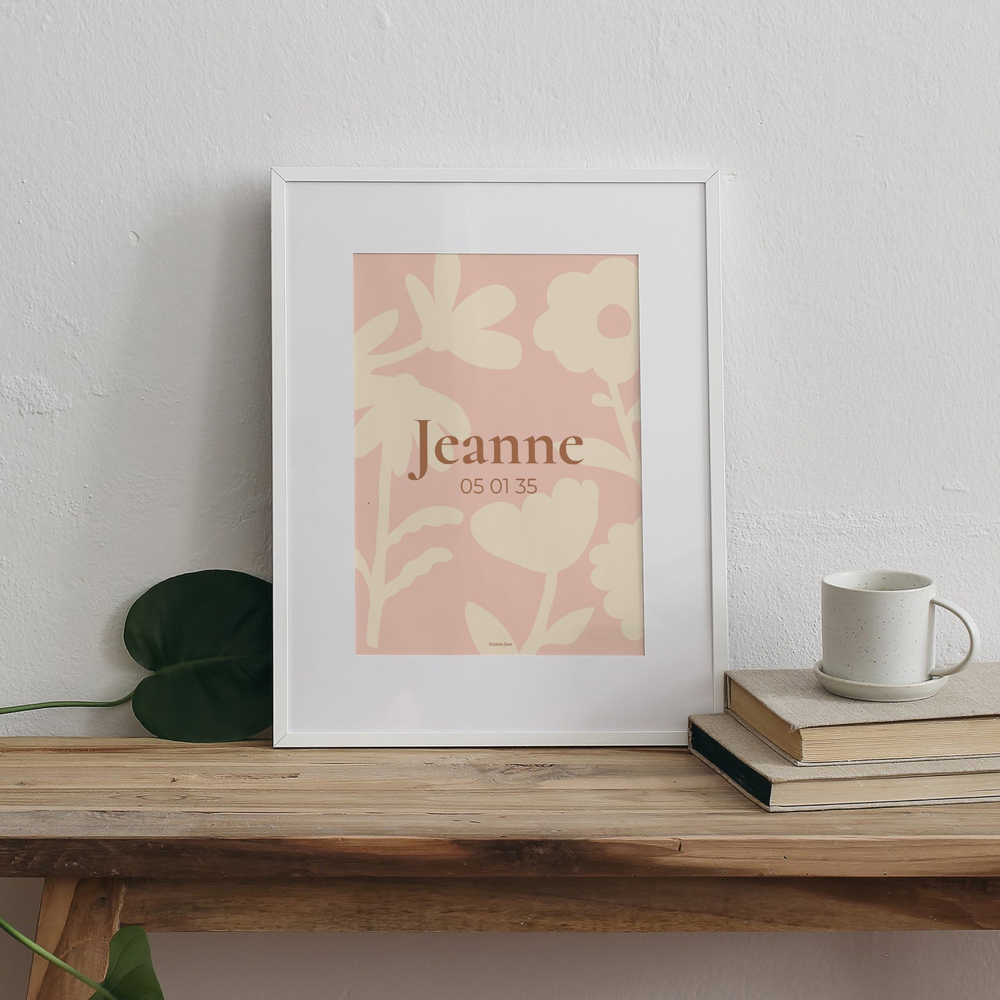 Affiche Naissance Portrait Baby flower photo N° 3