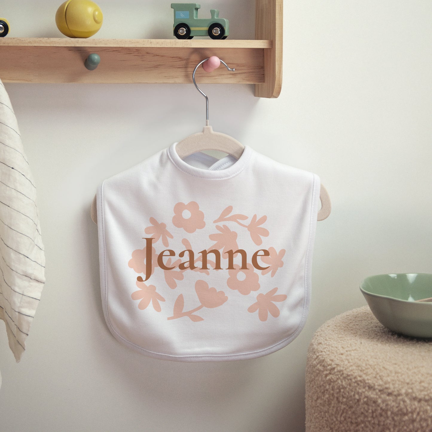 Bavoir Naissance Tissu Baby flower photo N° 2