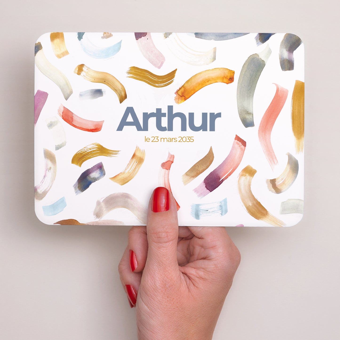 Faire-part Naissance Paysage, bords arrondis Brush photo N° 3