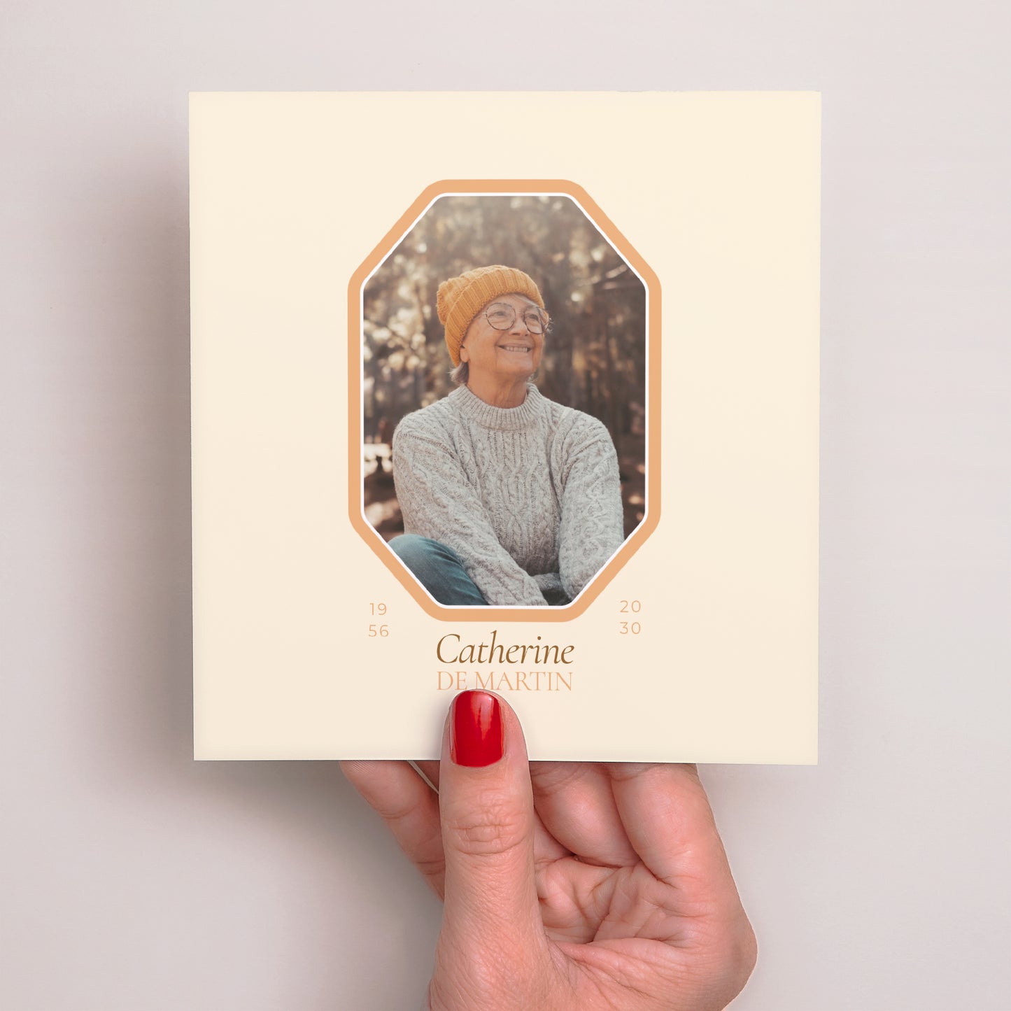 Faire-part Décès Carré L’éternité d’un instant photo N° 2