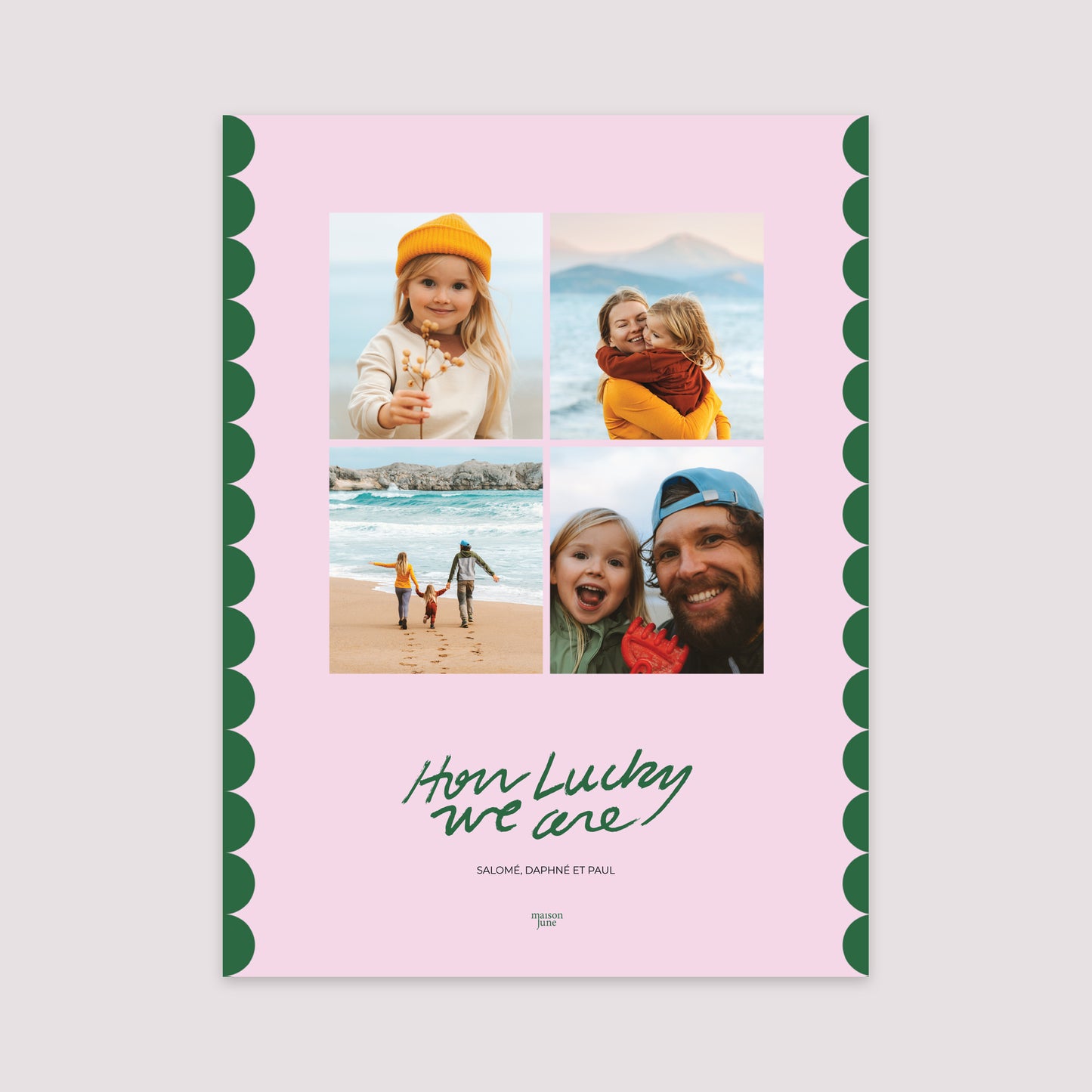 Affiche Portrait 30 x 40 cm Lucky family photo N° 2