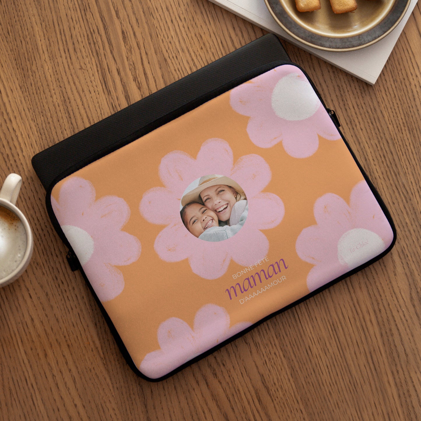 Housse ordinateur 15 pouces Big flower photo N° 3