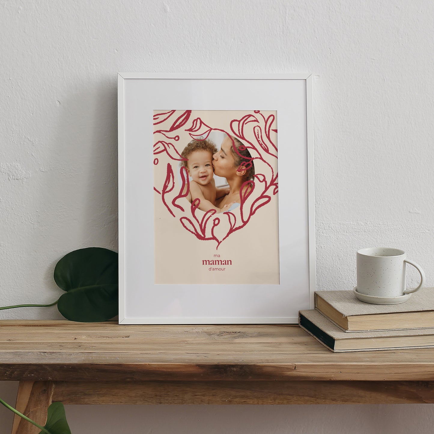 Affiche Objets Portrait Cœur feuillu photo N° 3