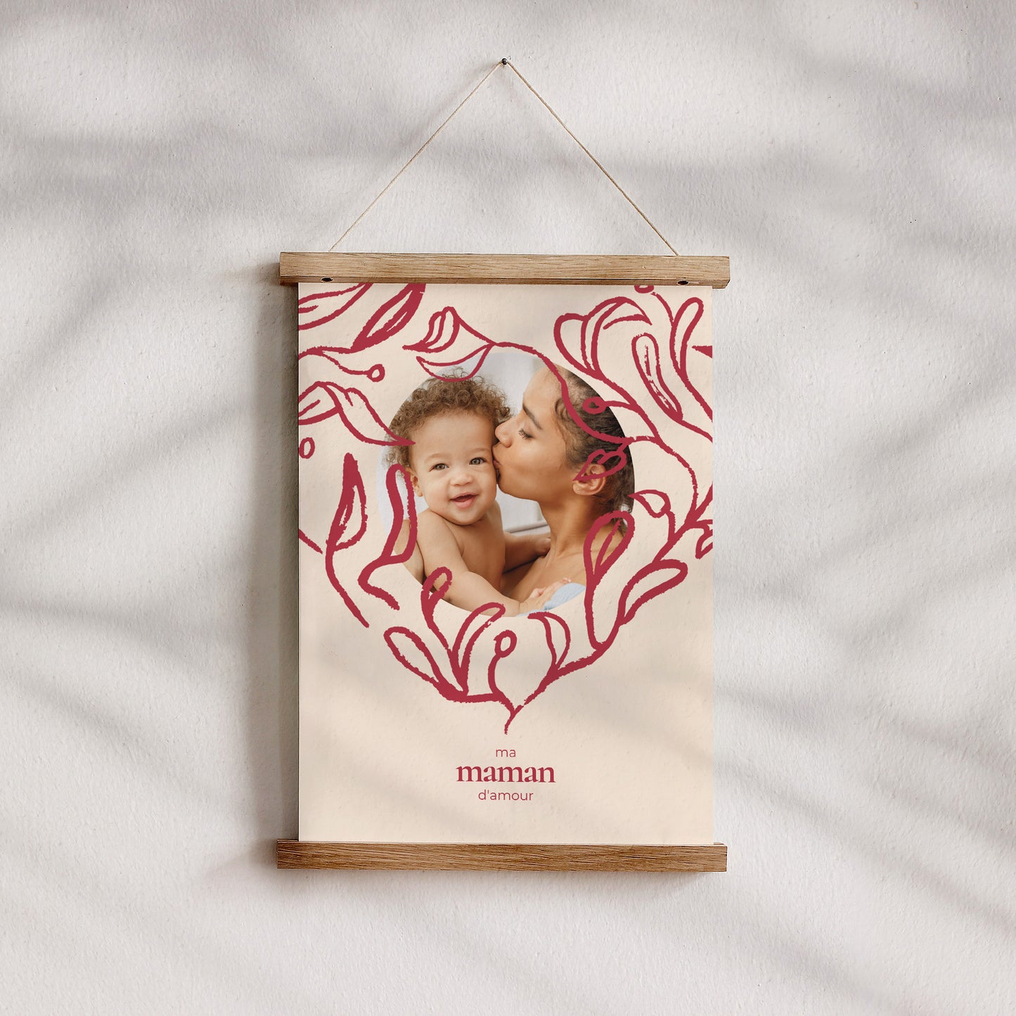 Affiche Objets Portrait Cœur feuillu photo N° 4