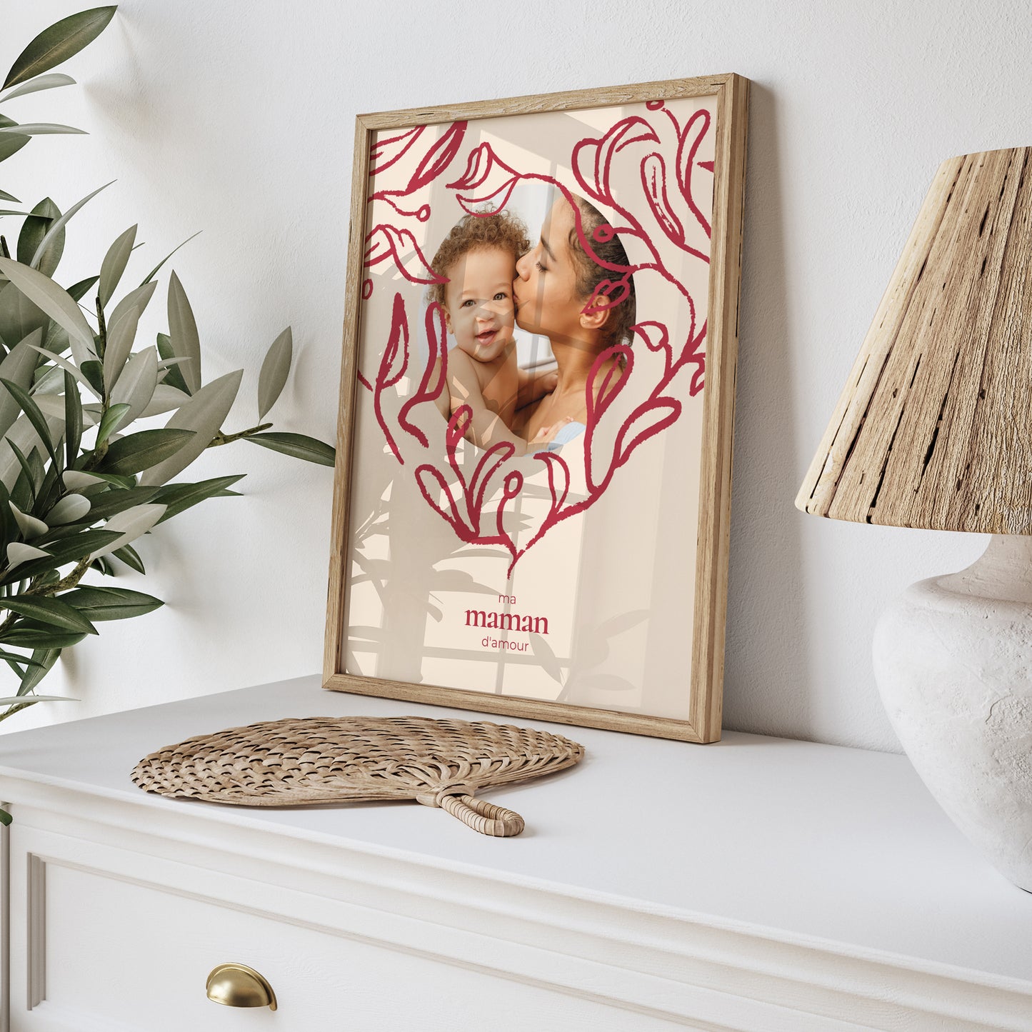 Affiche Objets Portrait Cœur feuillu photo N° 5