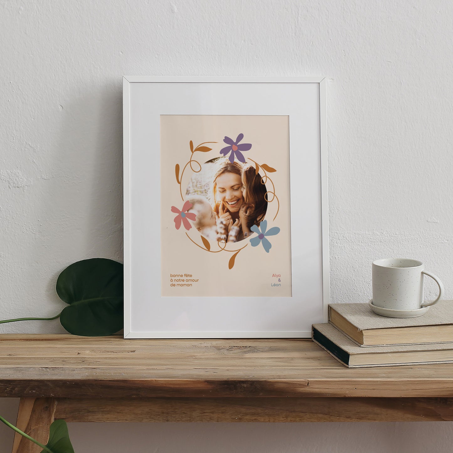 Affiche Objets Portrait Cercle de fleurs photo N° 3