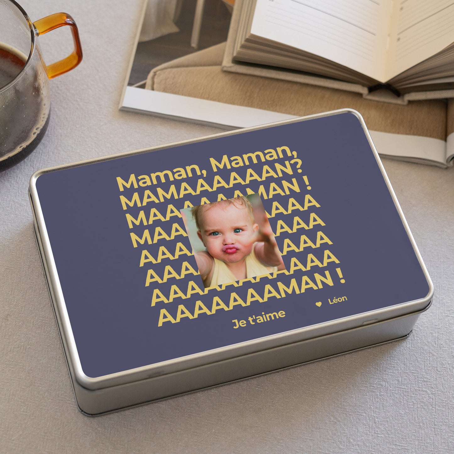 Boite métallique Objets Rectangle Mamaaaan! photo N° 2