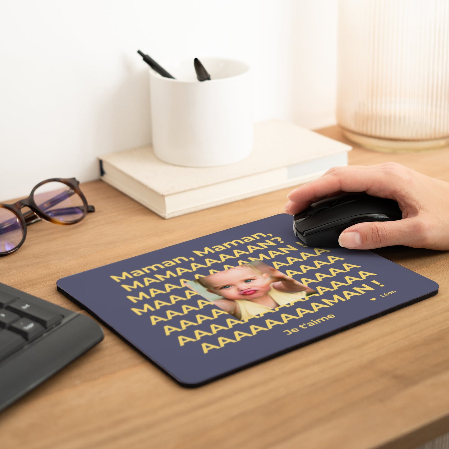 Tapis de souris Objets Rectangle Mamaaaan! photo N° 2