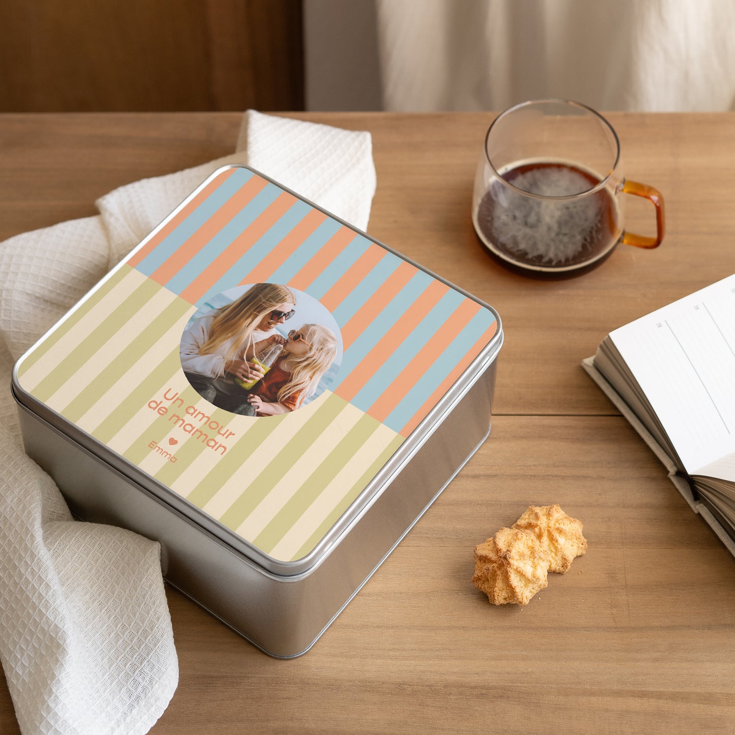 Boite métallique Objets Carrée Riviera photo N° 2