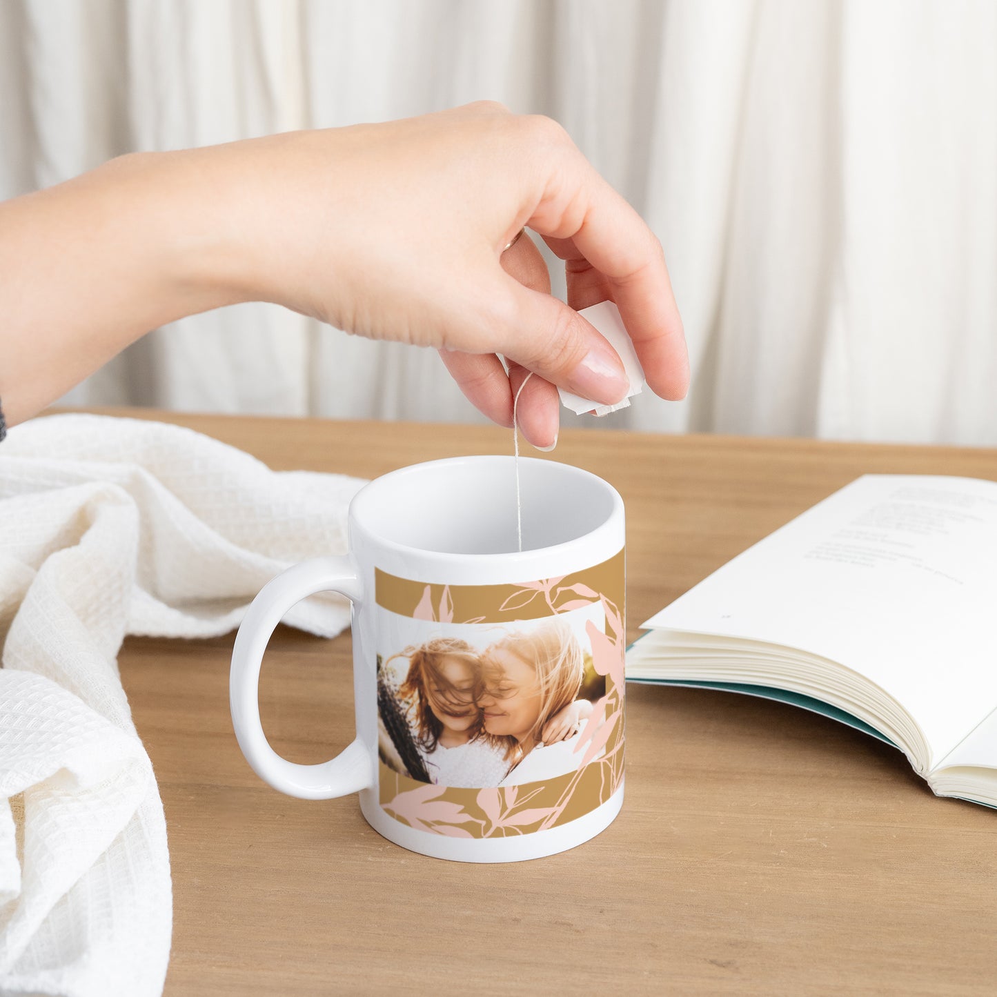 Mug Objets Blanc Feuillage & Tendresse photo N° 3