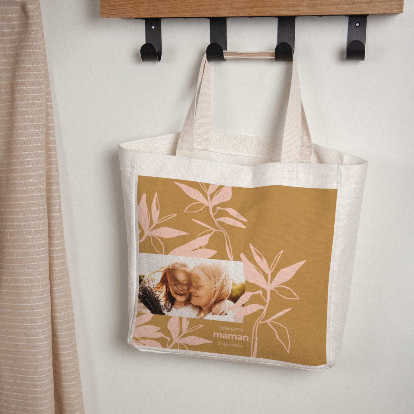 Tote bag Objets Anse en toile Feuillage & Tendresse photo N° 1