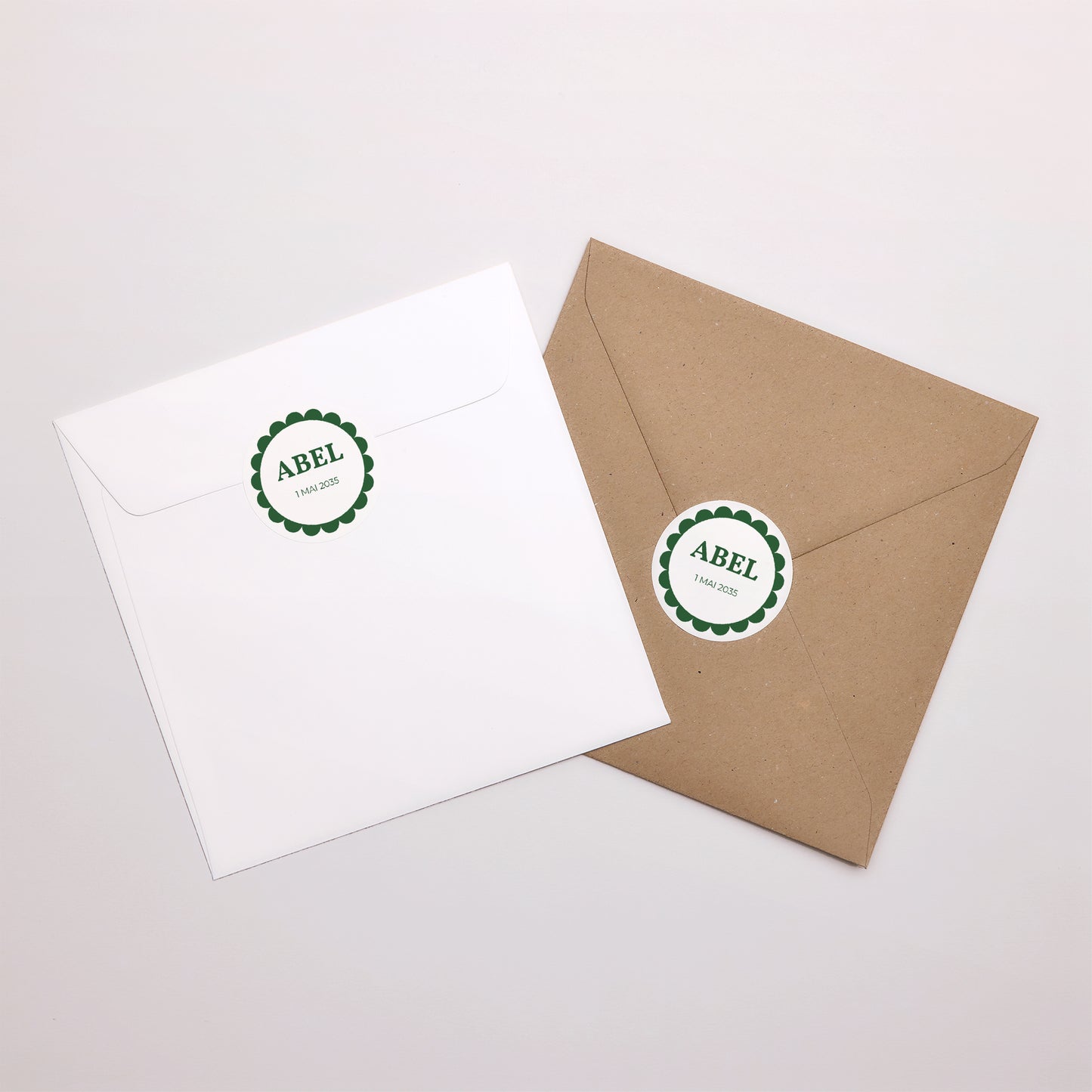 Sticker Naissance Rond Biscuit d'amour photo N° 3