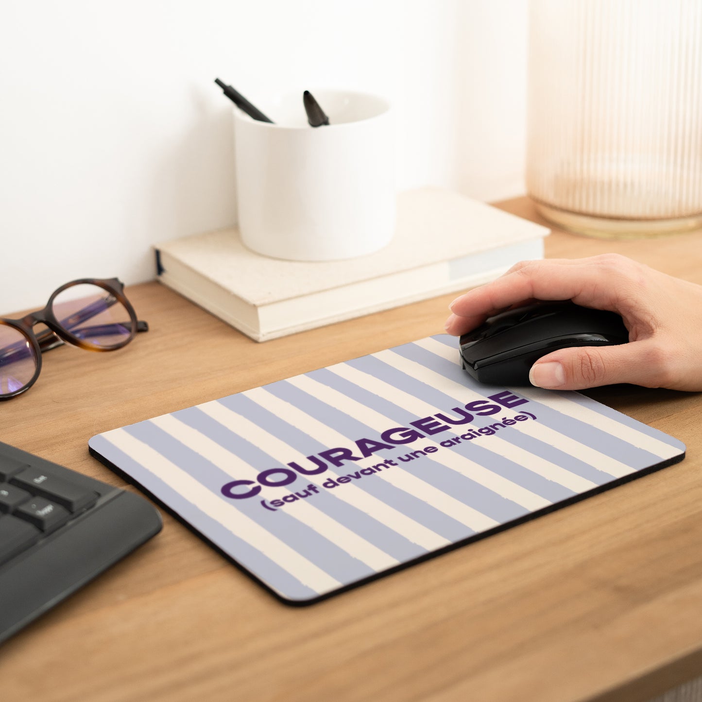 Tapis de souris Objets Rectangle Courageuse photo N° 2