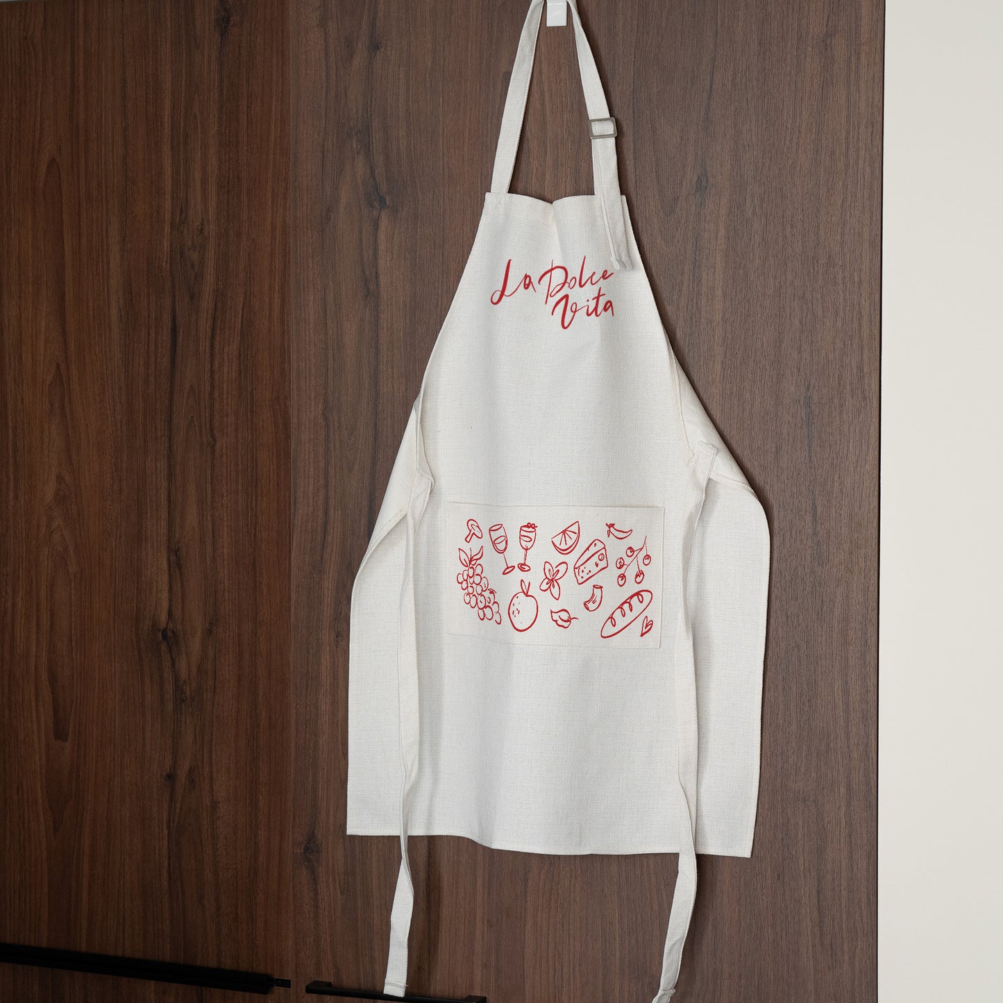 Tablier adulte Objets Beige naturel La Dolce Vita III photo N° 2