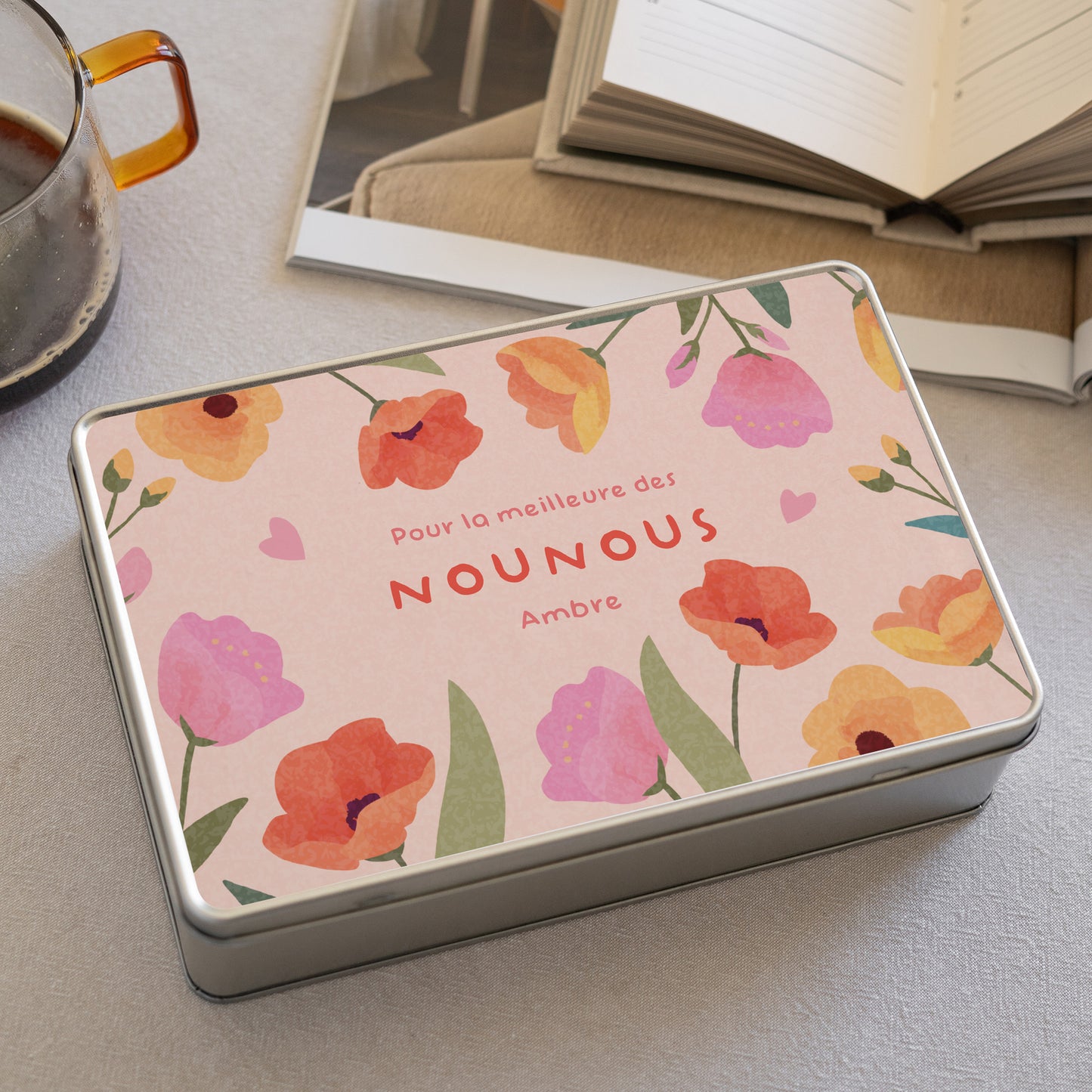 Boite métallique Objets Rectangle Douceur de nounou photo N° 2