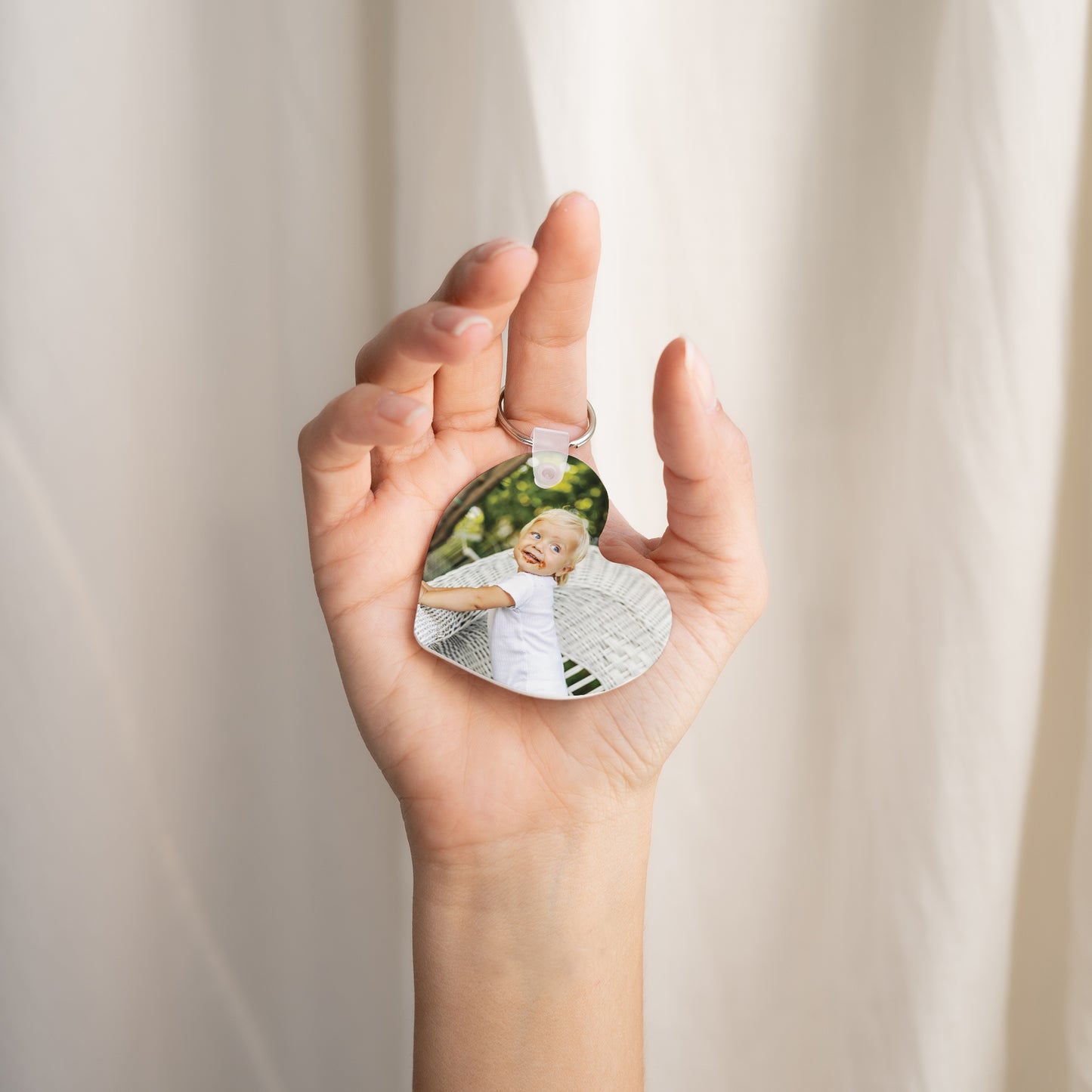 Porte-clés Objets Cœur Meilleure nounou du monde photo N° 2