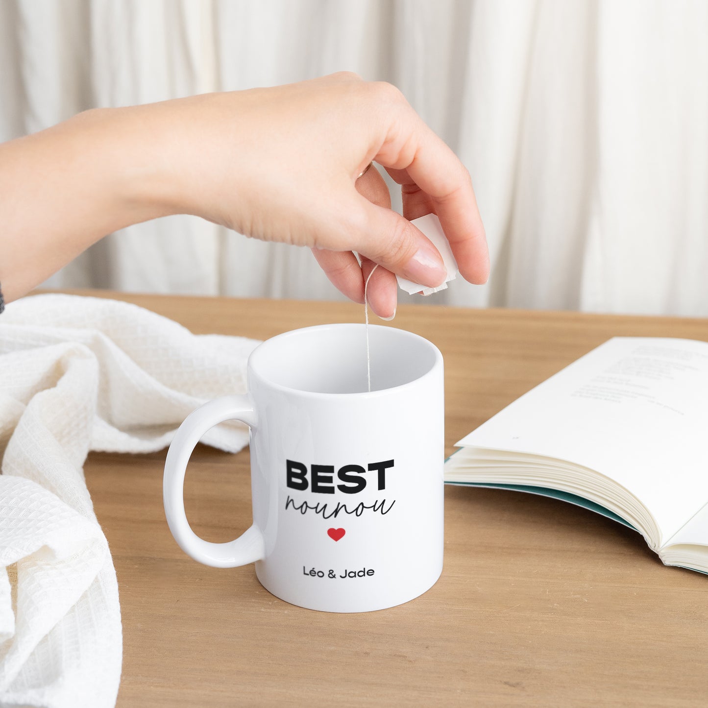 Mug Blanc Best Nounou photo N° 3