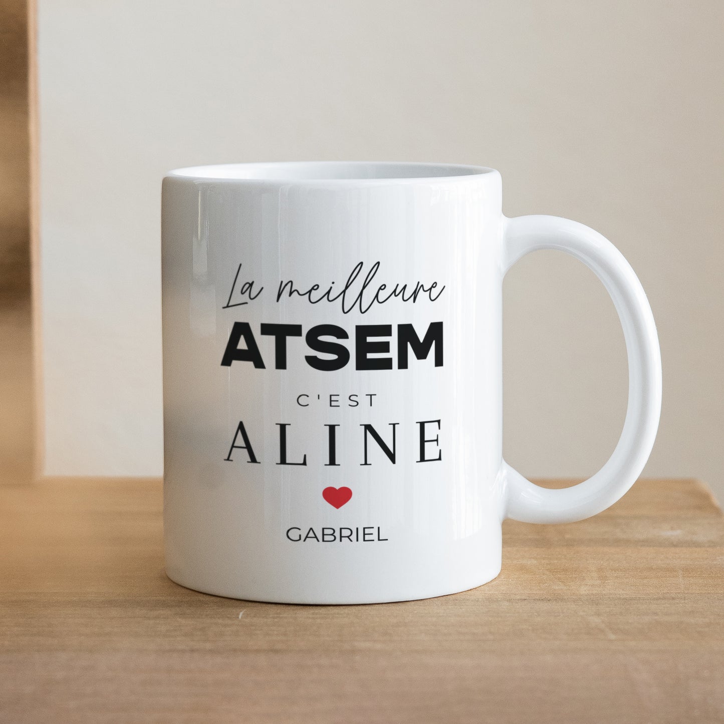 Mug Objets Blanc Merci Atsem II photo N° 1