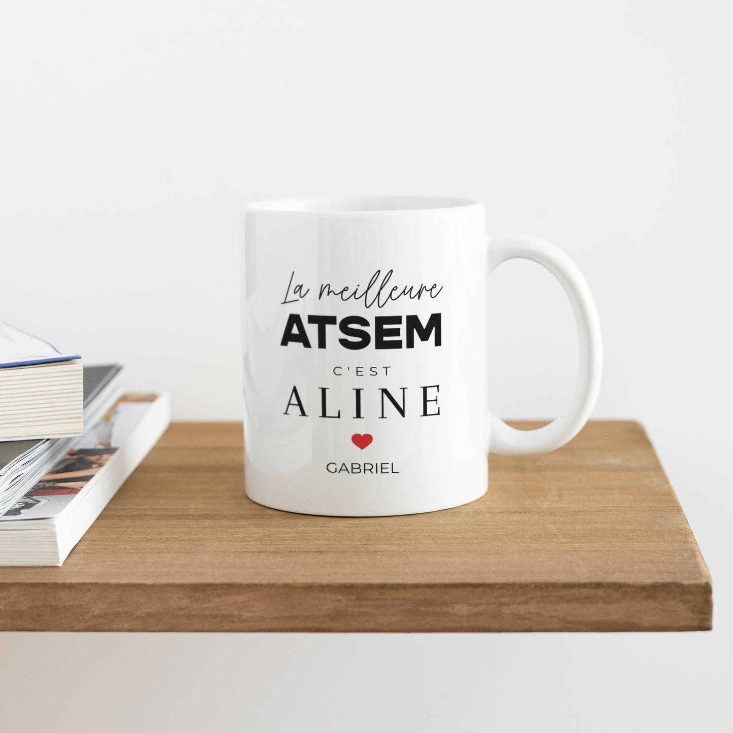 Mug Objets Blanc Merci Atsem II photo N° 4