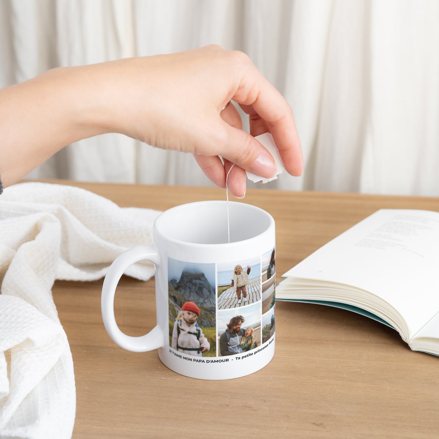 Mug Objets Blanc Mon héros au quotidien photo N° 3