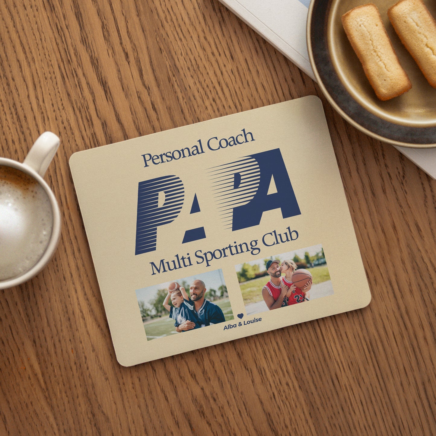 Tapis de souris Objets Rectangle Coach Papa photo N° 1