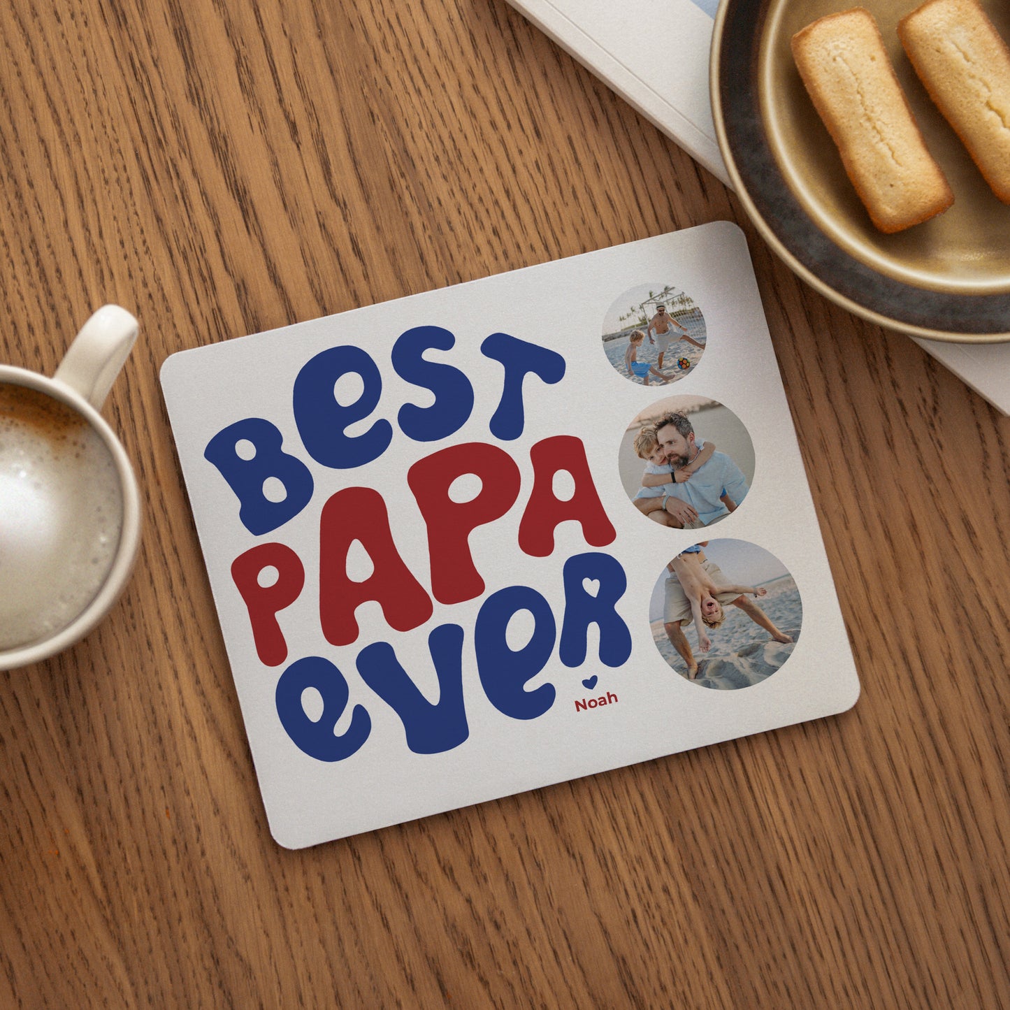 Tapis de souris Objets Rectangle Best Papa ever photo N° 1