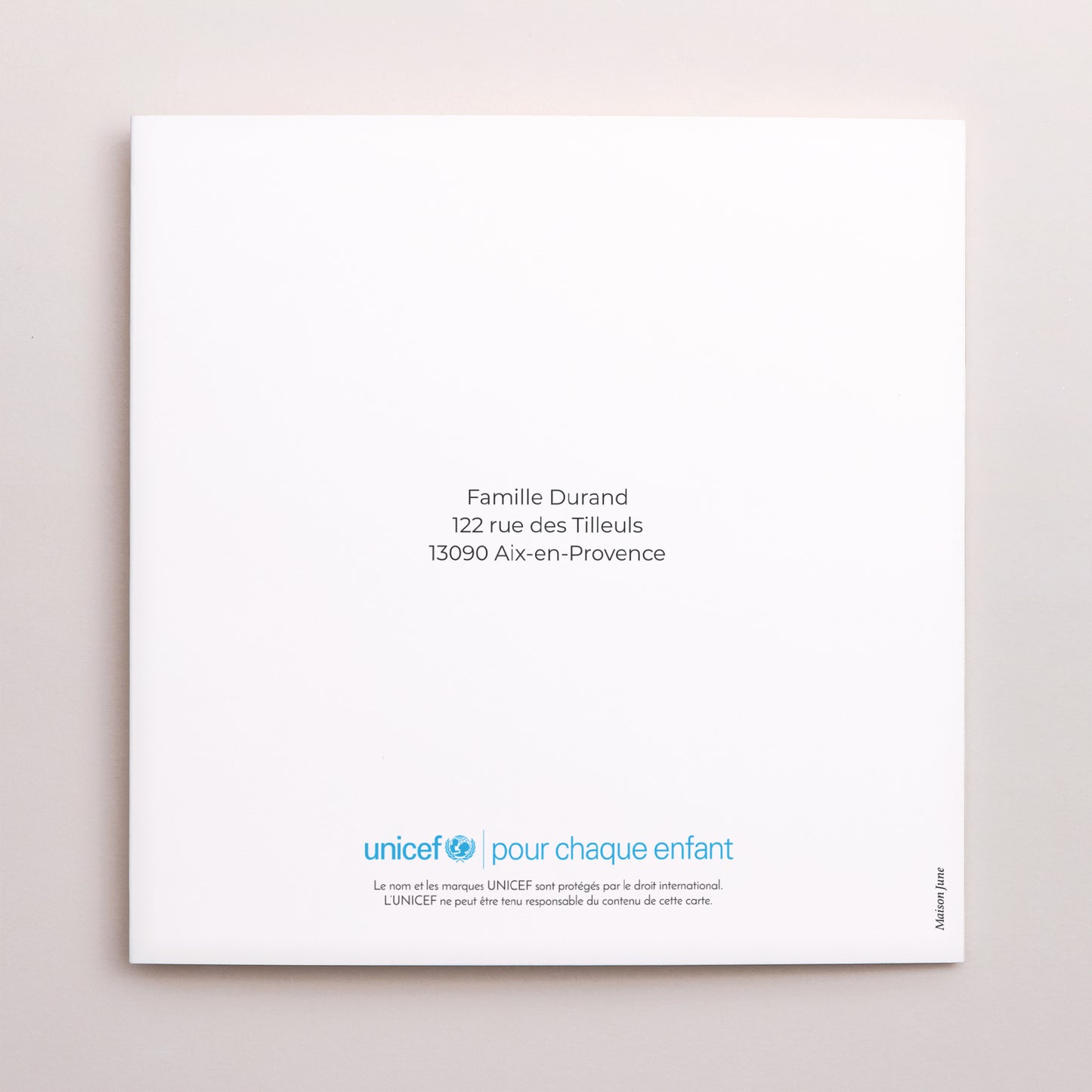 Faire-part Naissance Carré double volet Déjà tant d'amour photo N° 3