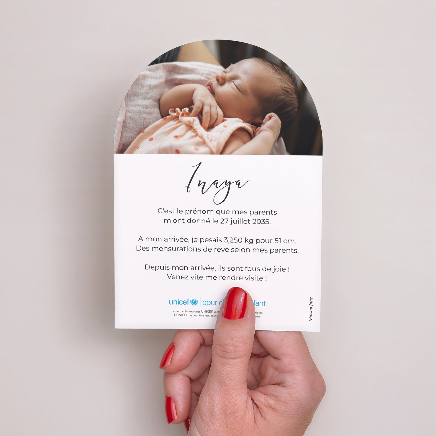 Faire-part Naissance Petite arche Déjà tant d'amour photo N° 3