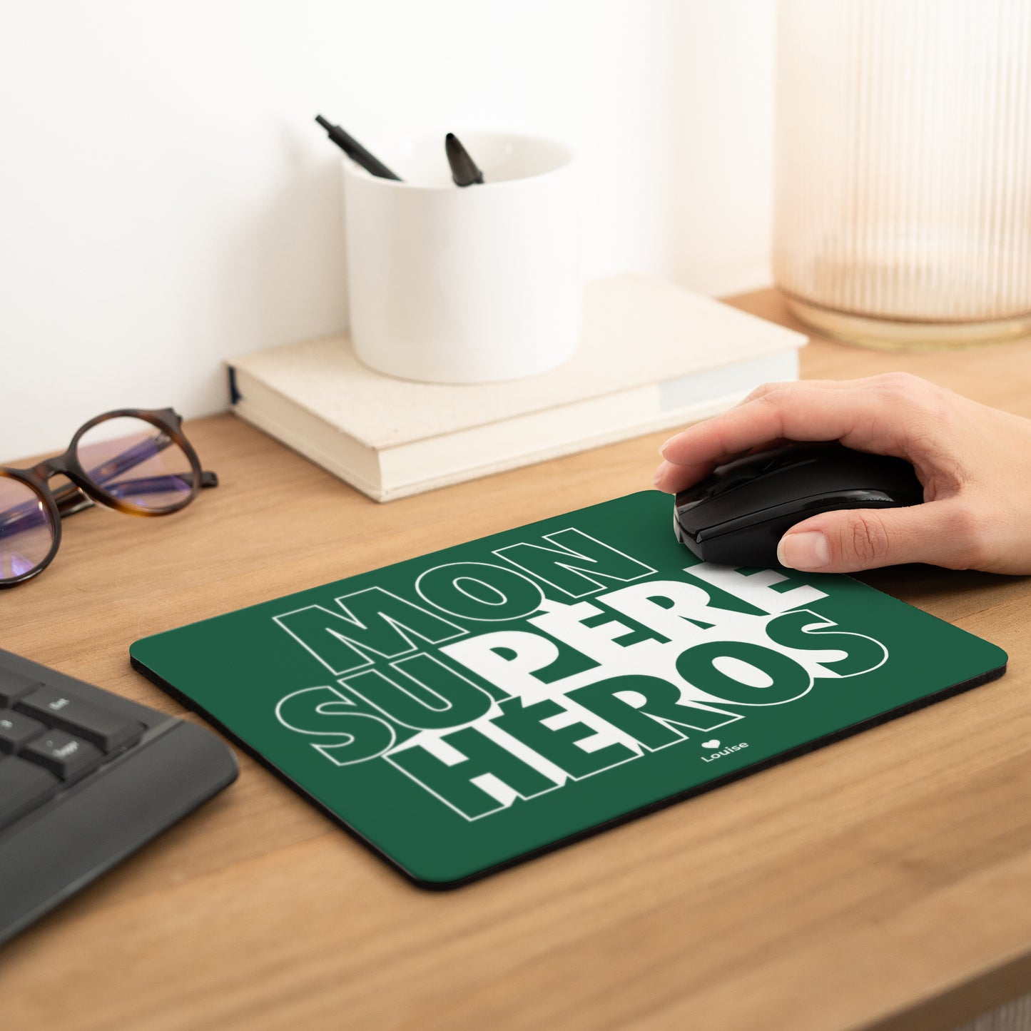 Tapis de souris Objets Rectangle Mon Su-père héros photo N° 2