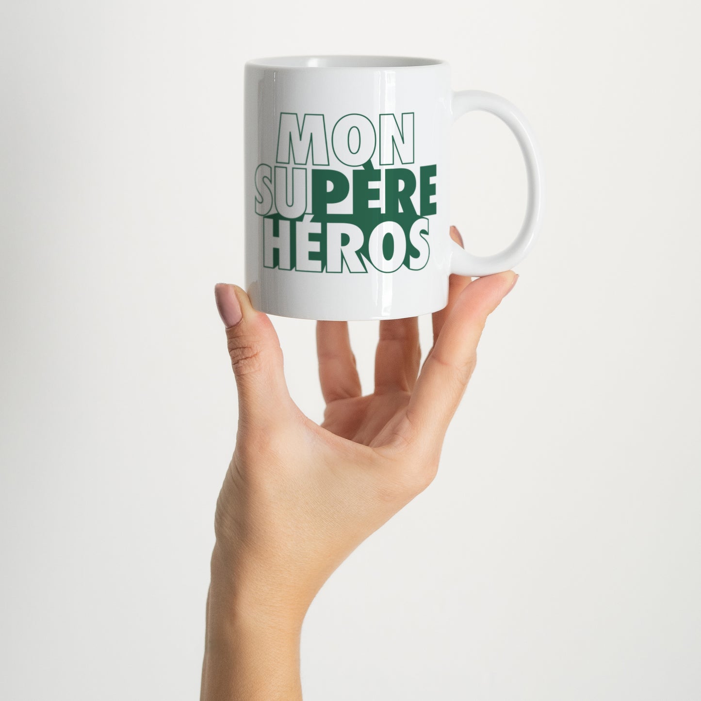 Mug Objets Blanc Mon Su-père héros photo N° 2